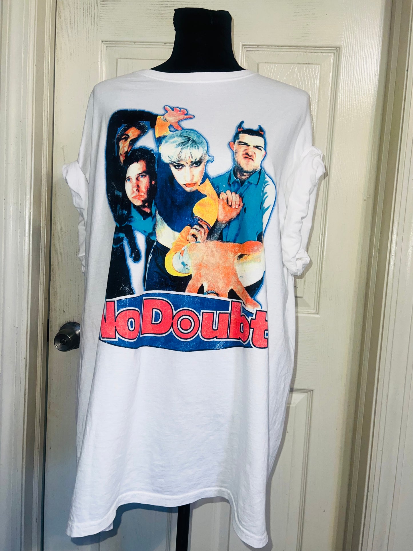 No Doubt Oversized Distressed Tee