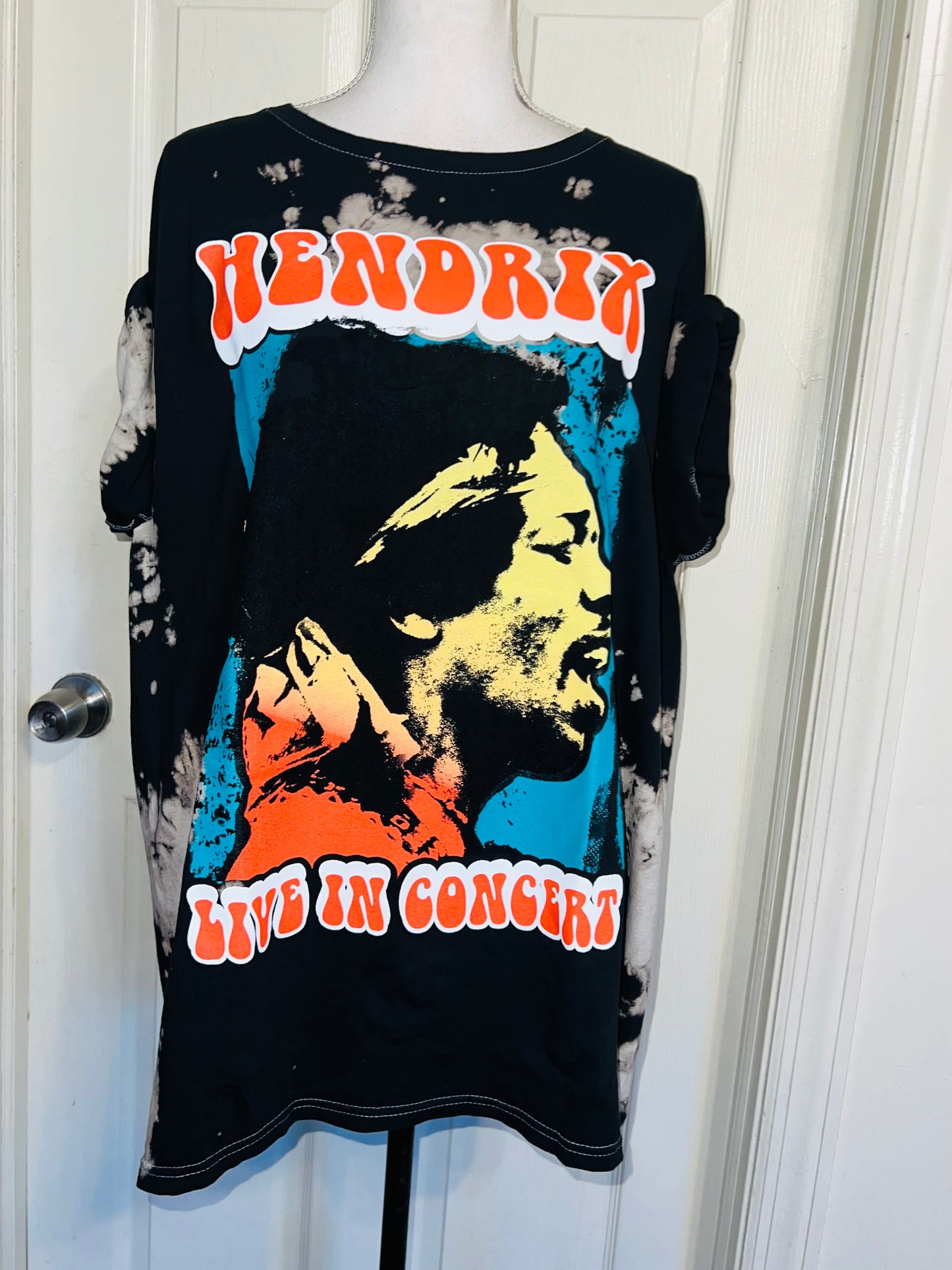 Jimi Hendrix Oversized Distressed Tee