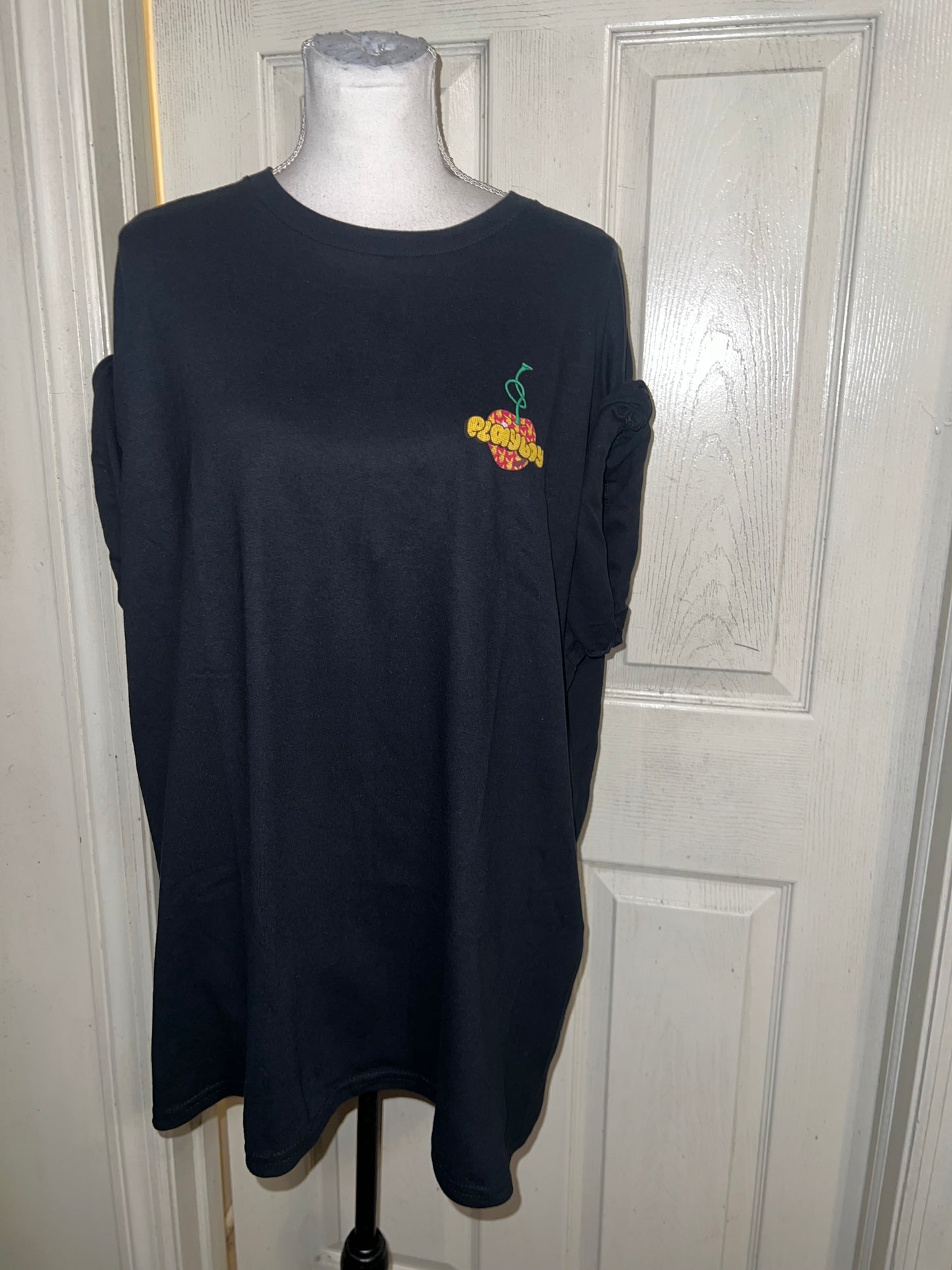 Playboy Cherry Double Sided Oversized Distressed Tee