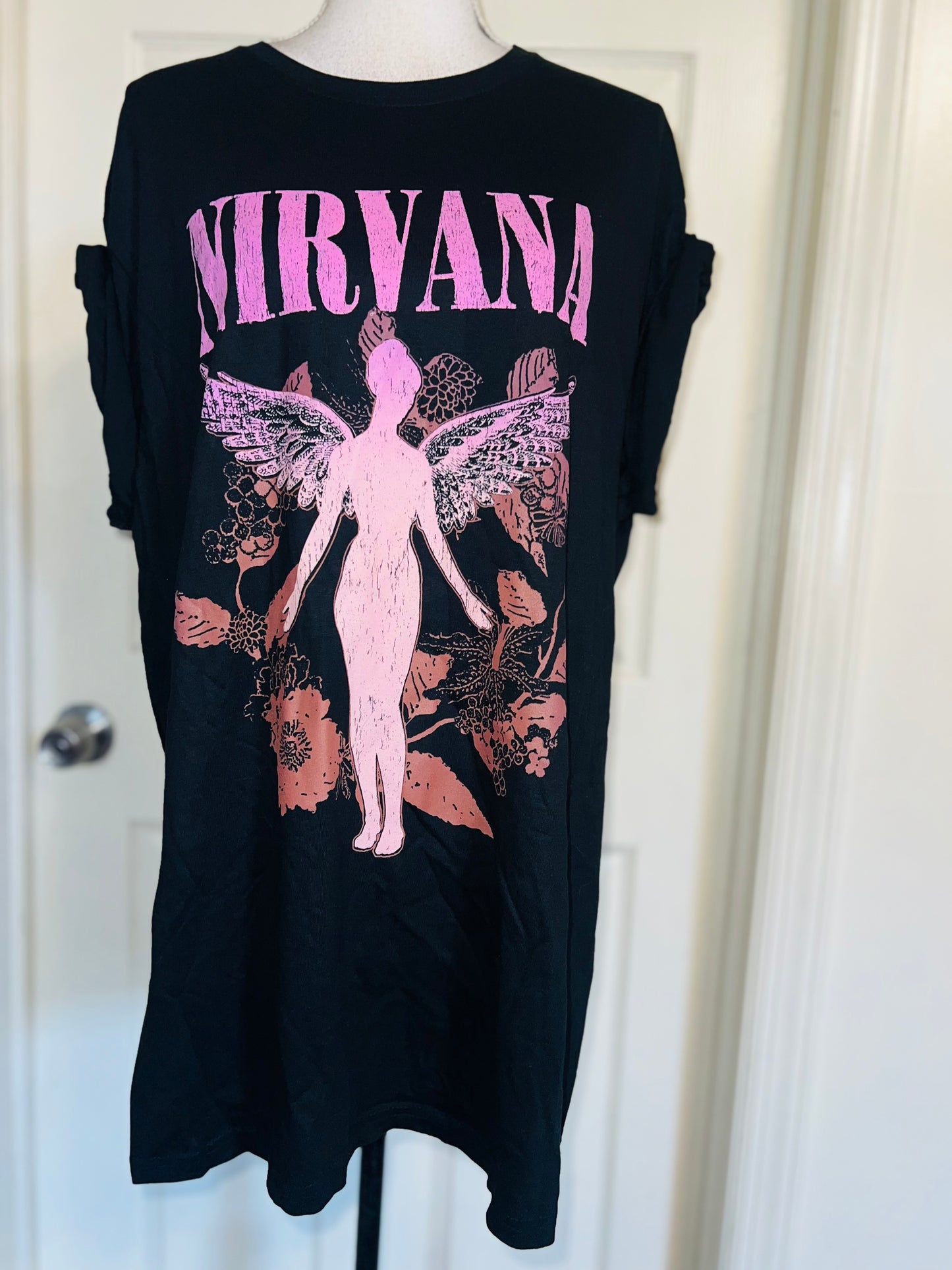 Nirvana Oversized Distressed Tee