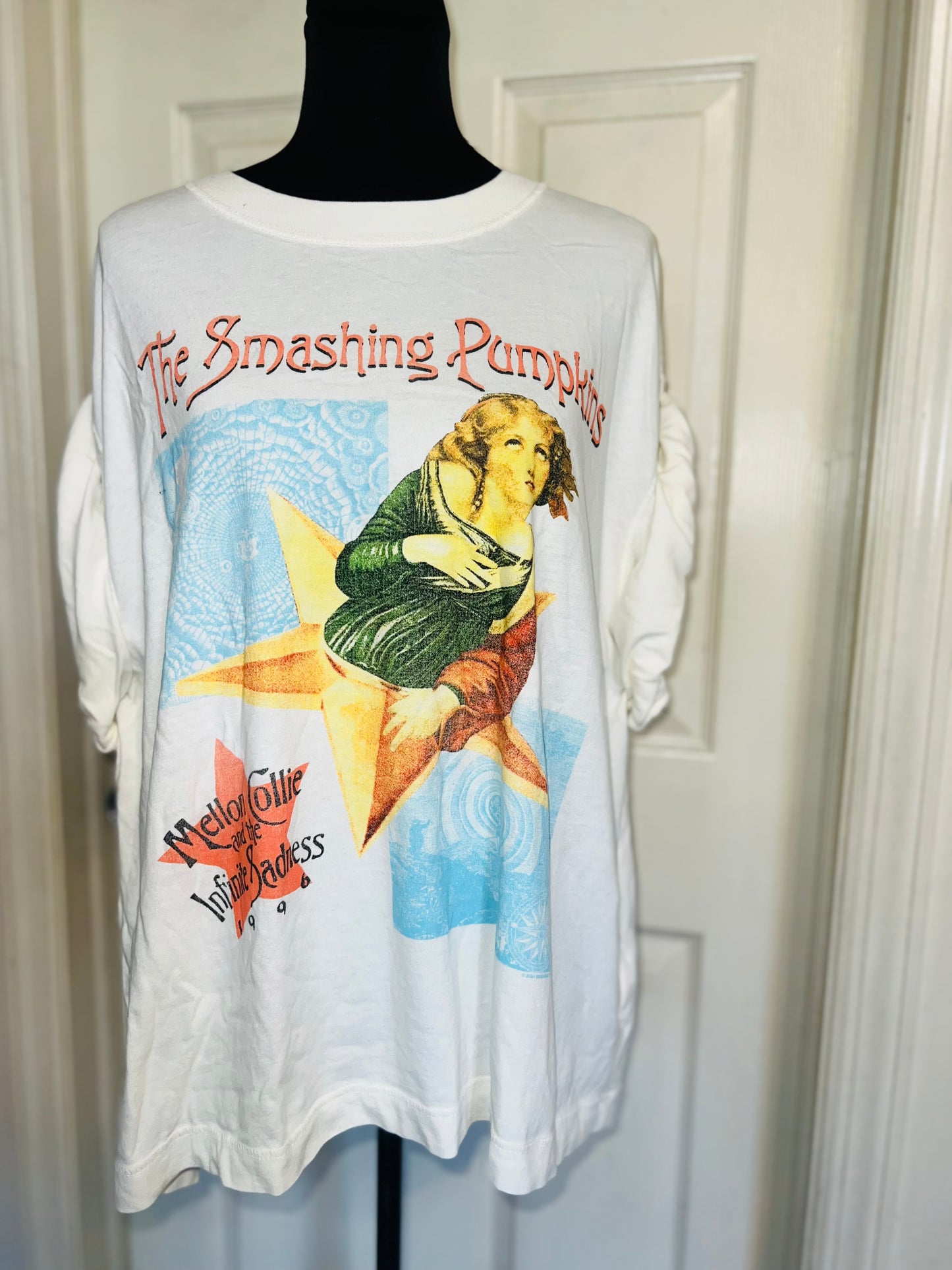 The Smashing Pumpkins Double Sided Oversized Distressed Tee