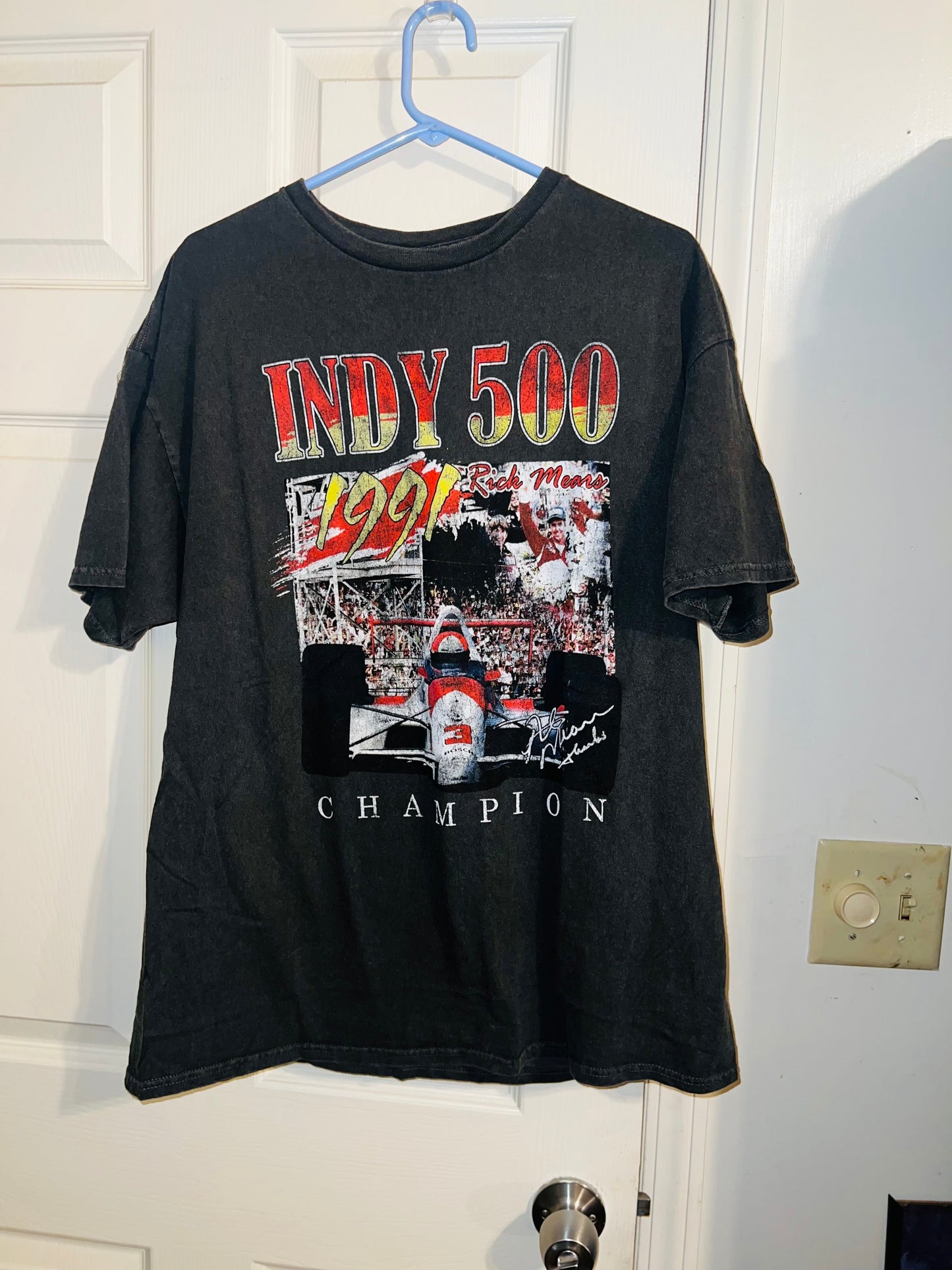 Indy 500 Oversized Distressed Tee