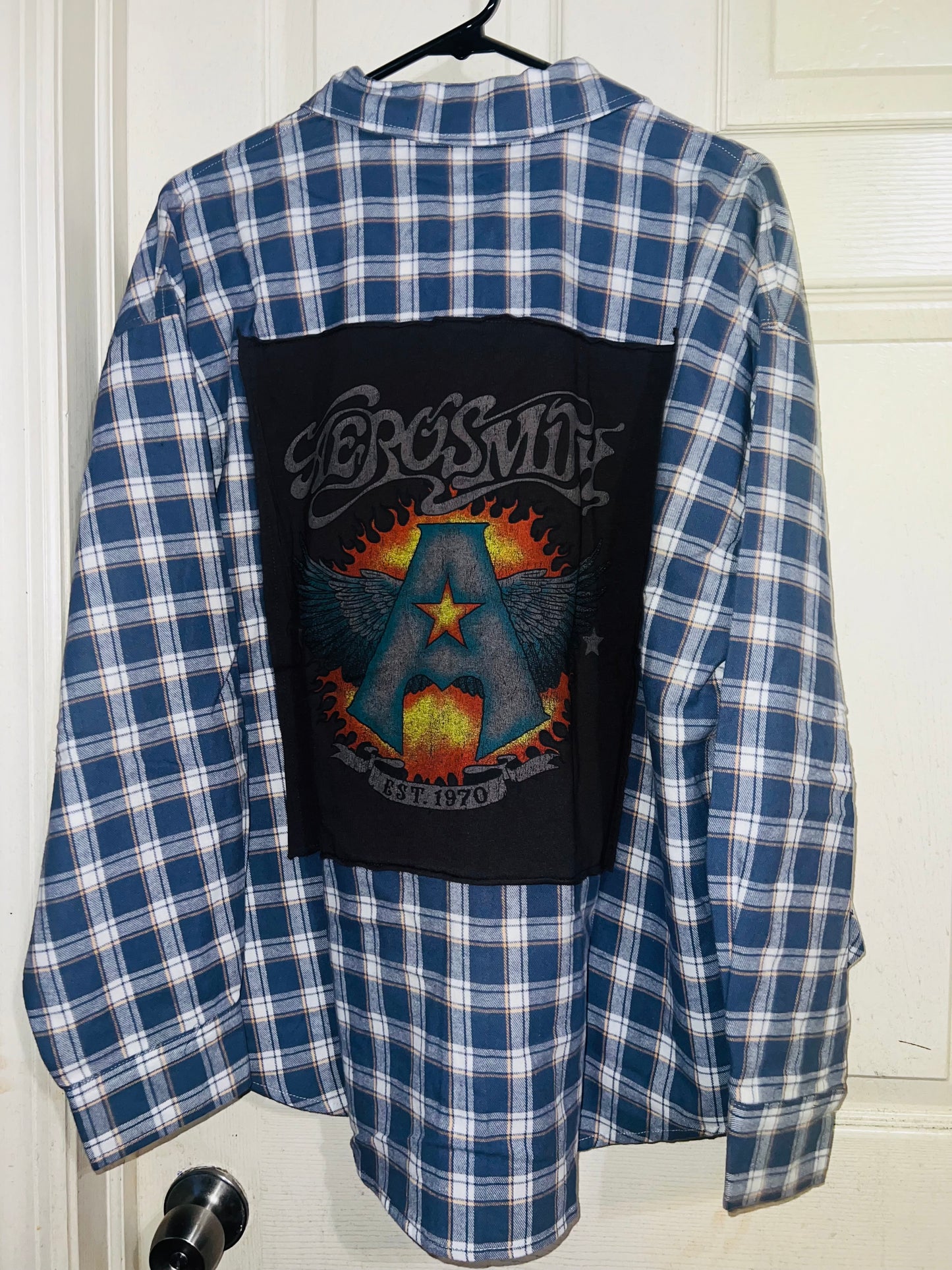 Aerosmith Oversized Flannel with a Backpatch
