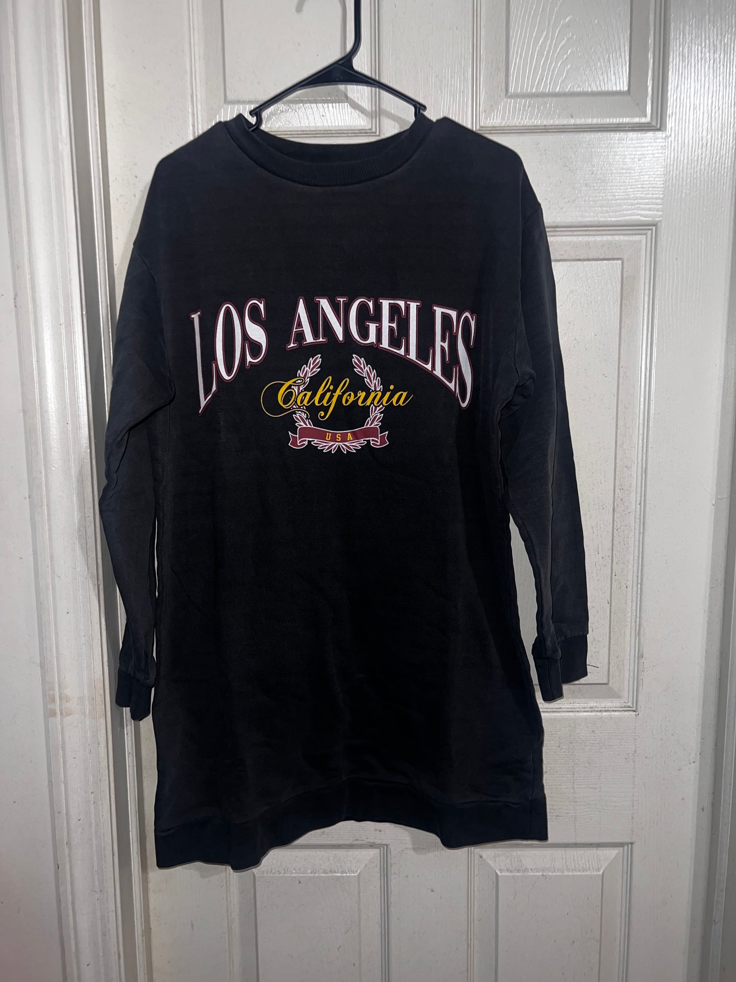 Los Angeles Oversized Long Sweatshirt/Dress