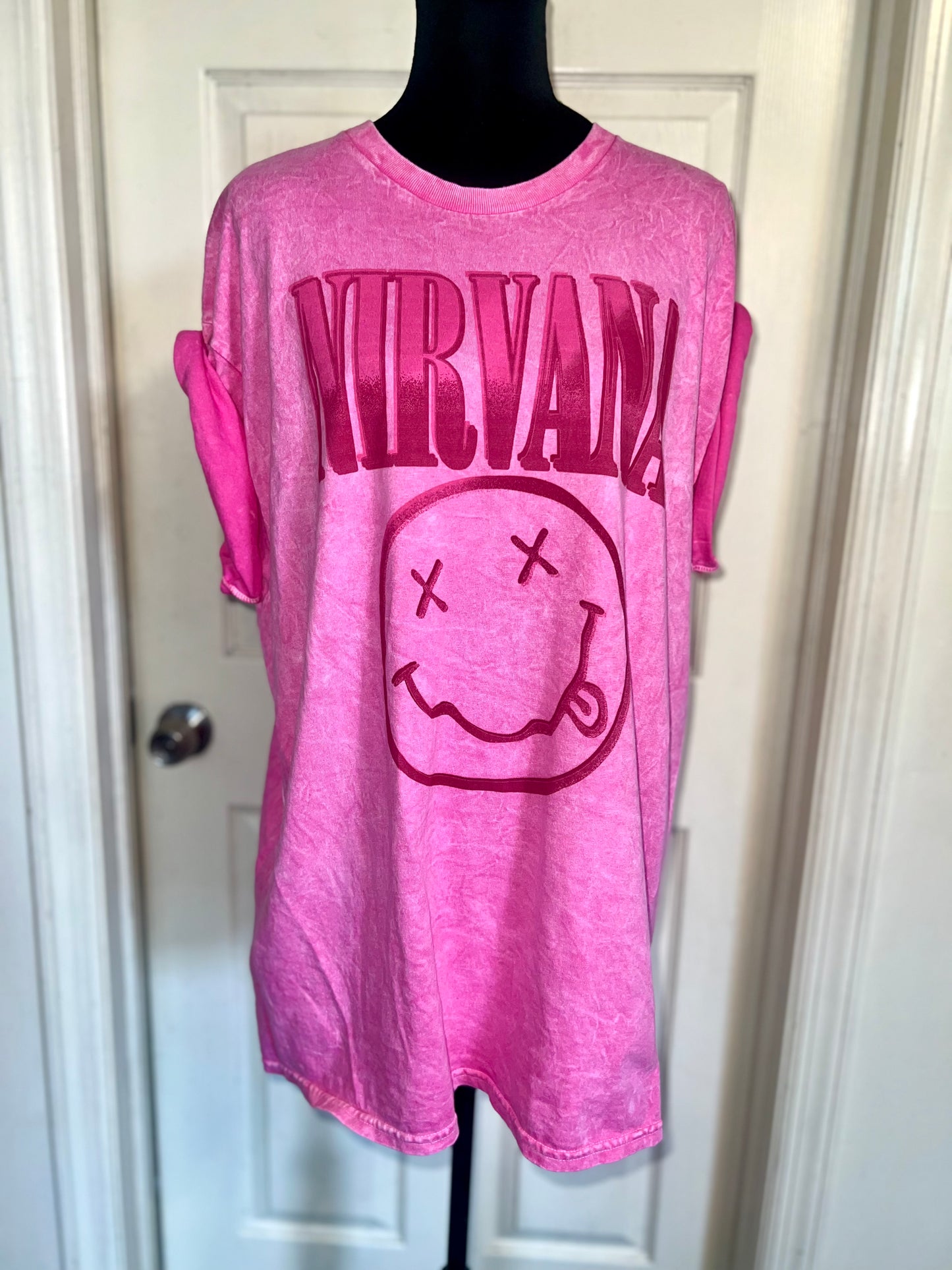 Nirvana Oversized Distressed Tee