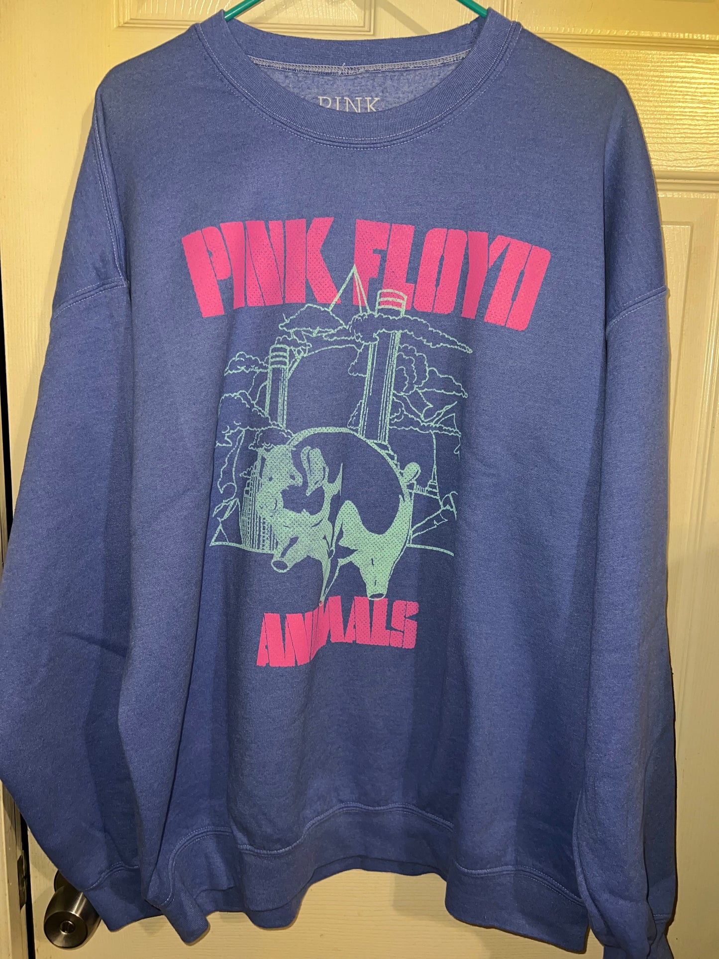 Pink Floyd Animals Oversized Distressed Sweatshirt