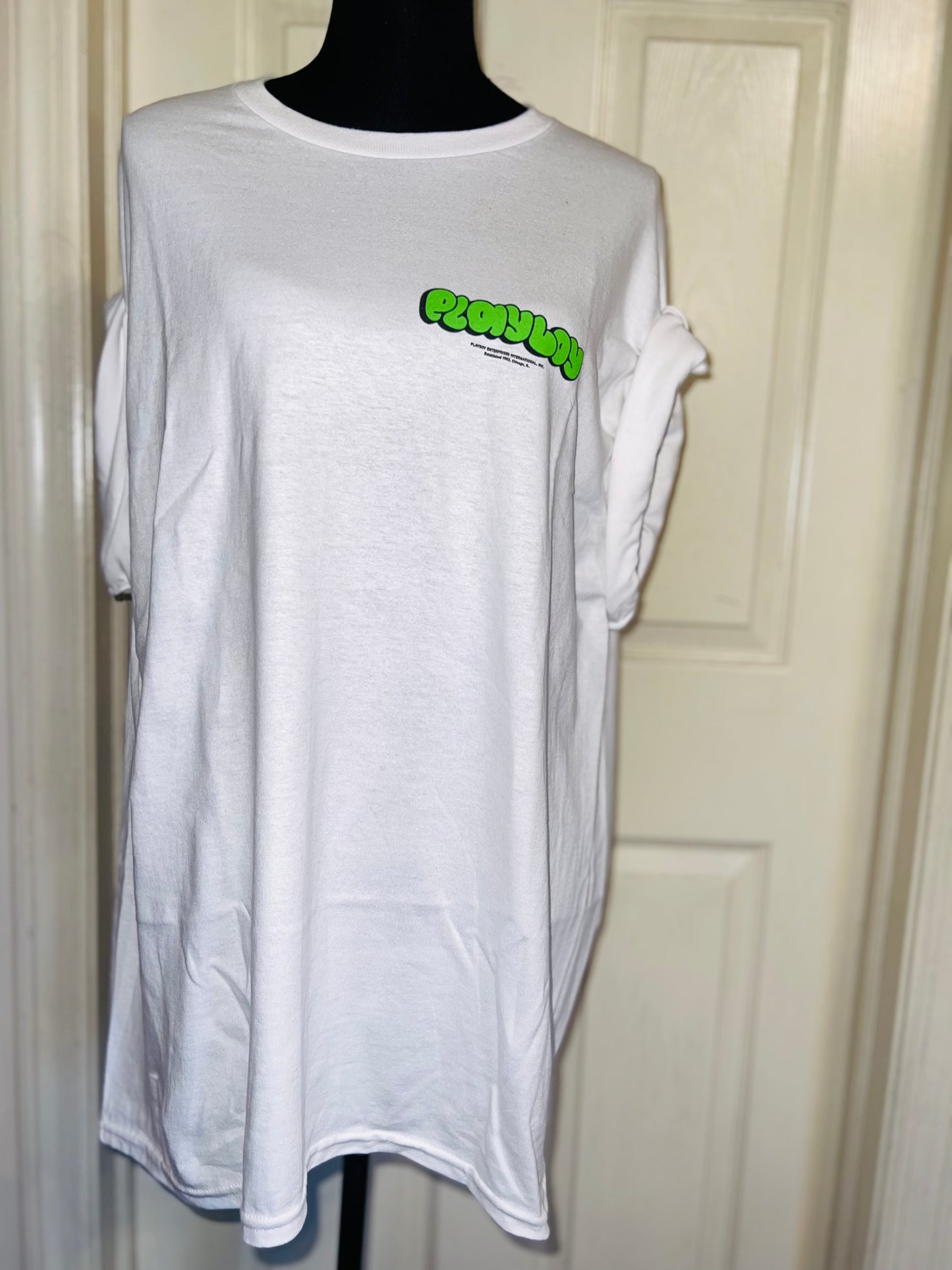 Playboy Double Sided Oversized Distressed Tee