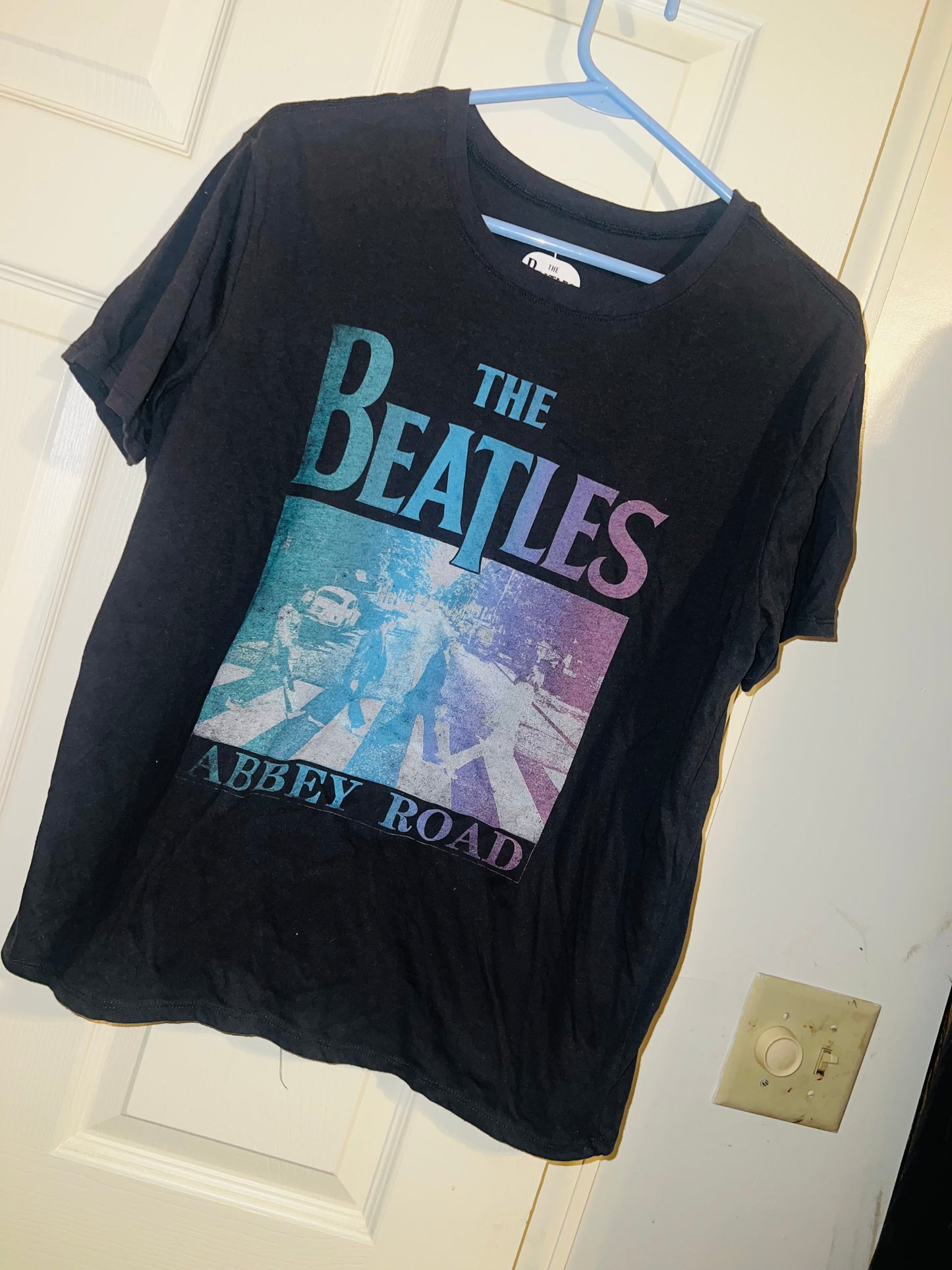 Bleached Beatles Abbey Road OS Distressed Tee