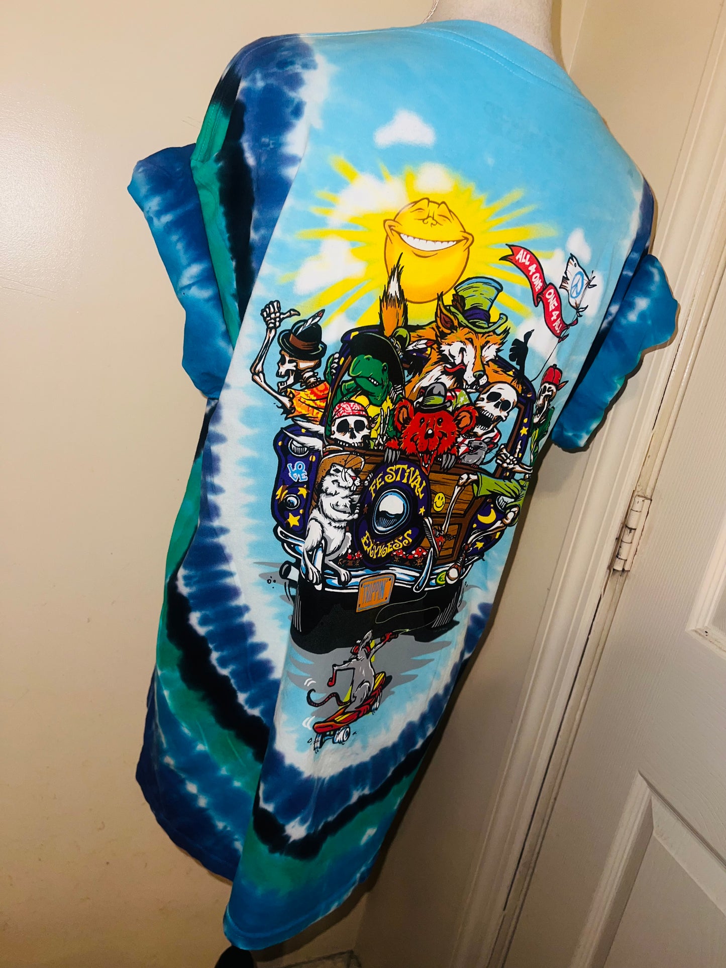Grateful Dead Road Trippin’ Double Sided Distressed Tee
