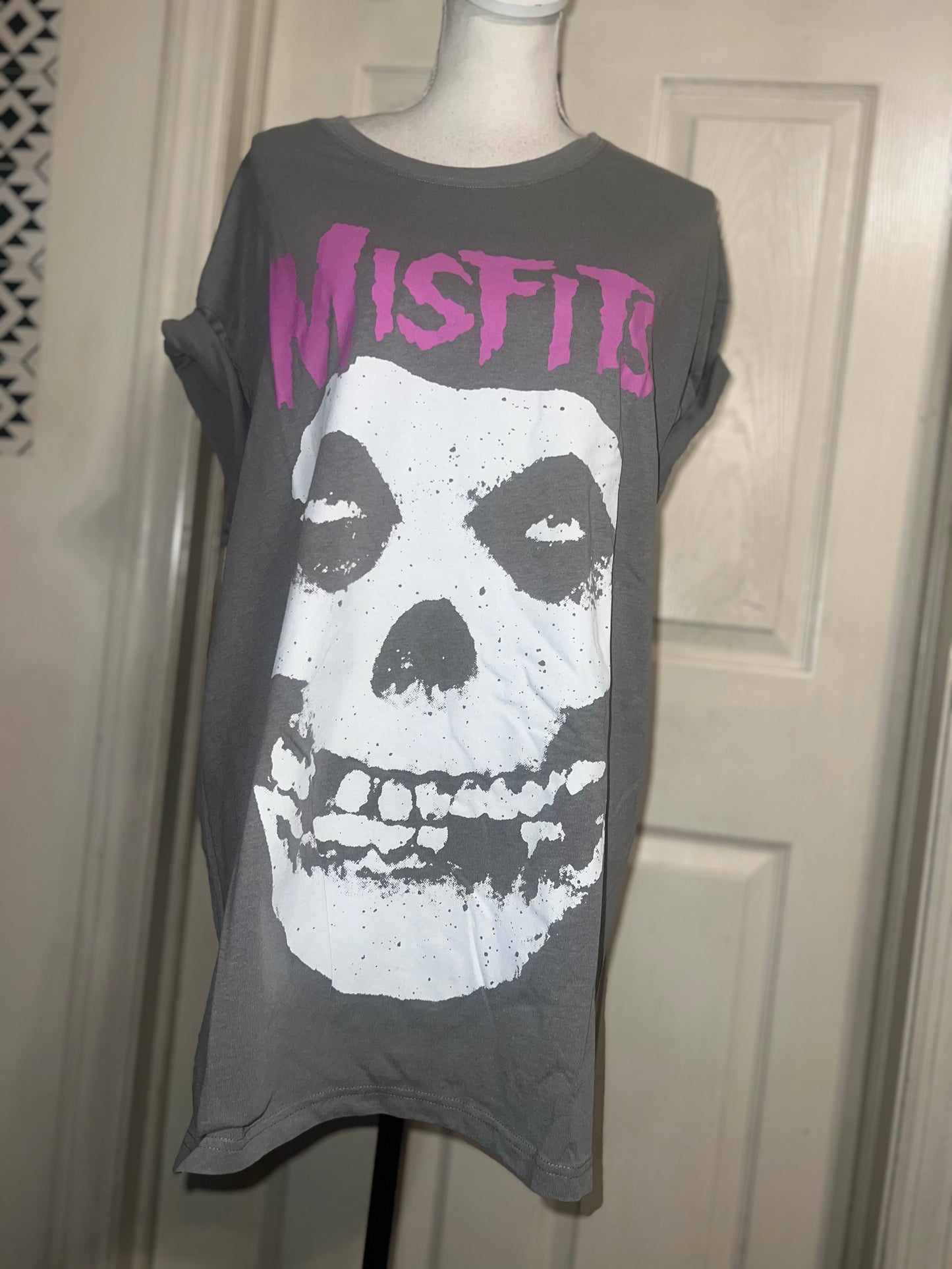 Misfits Double Sided Oversized Distressed Tee