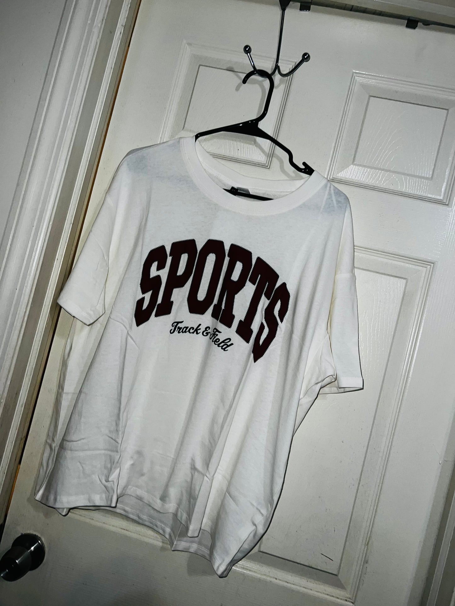 Sports Oversized Distressed Tee