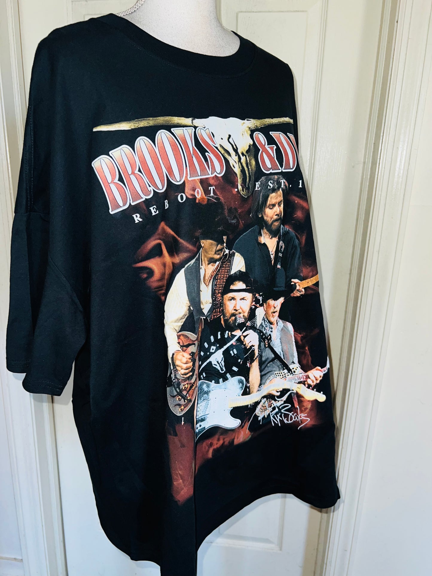 Brooks & Dunn Oversized Distressed Tee