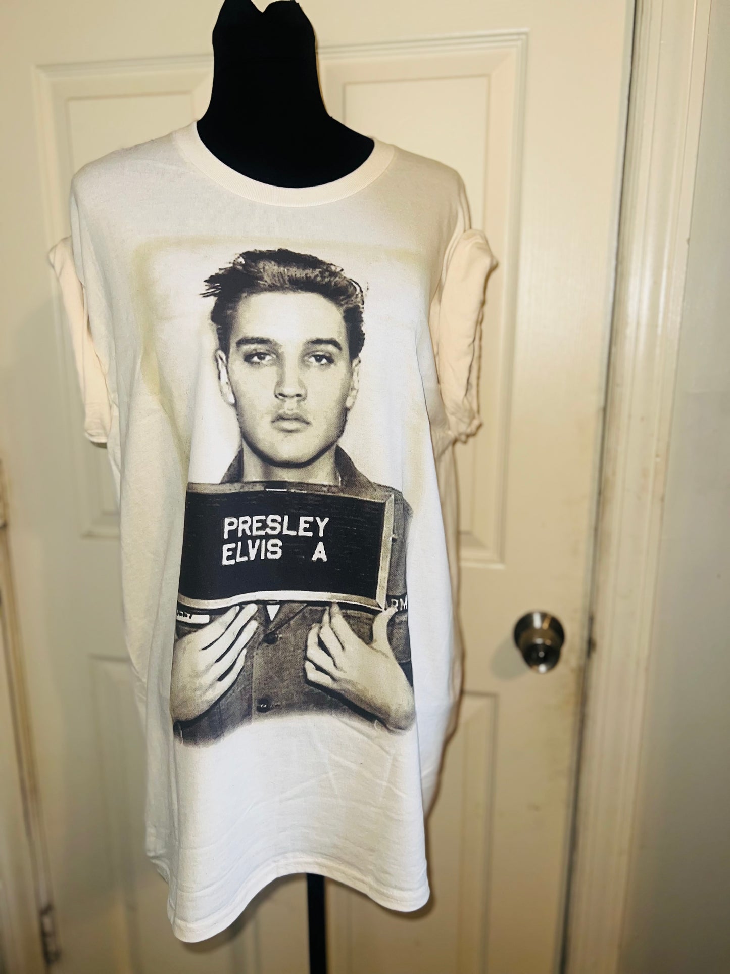 Elvis Oversized Distressed Tee