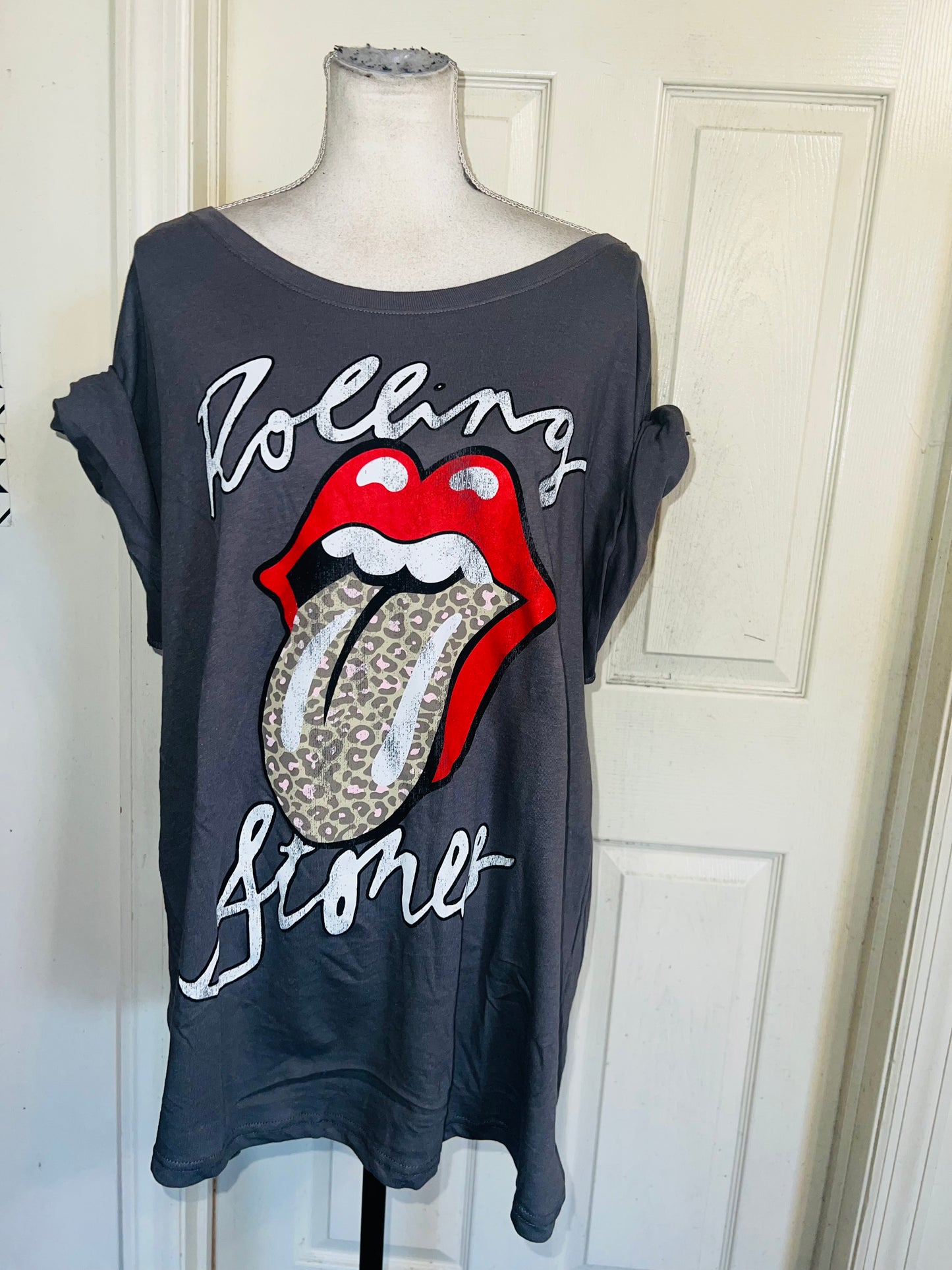 Rolling Stones Oversized Distressed Tee