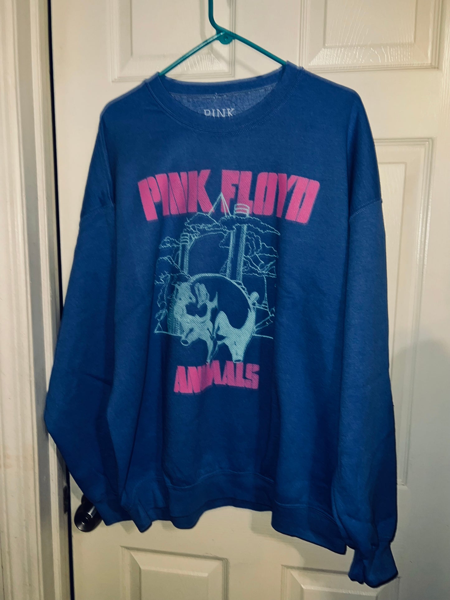 Pink Floyd Animals Oversized Distressed Sweatshirt