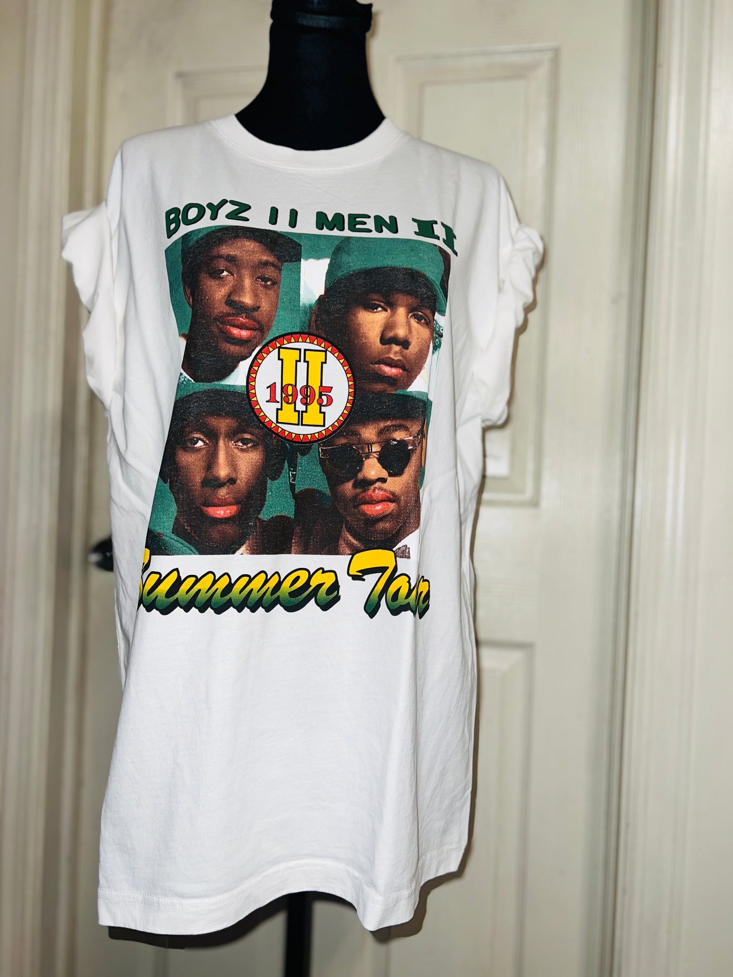 Boyz II Men Double Sided Oversized Distressed Tee