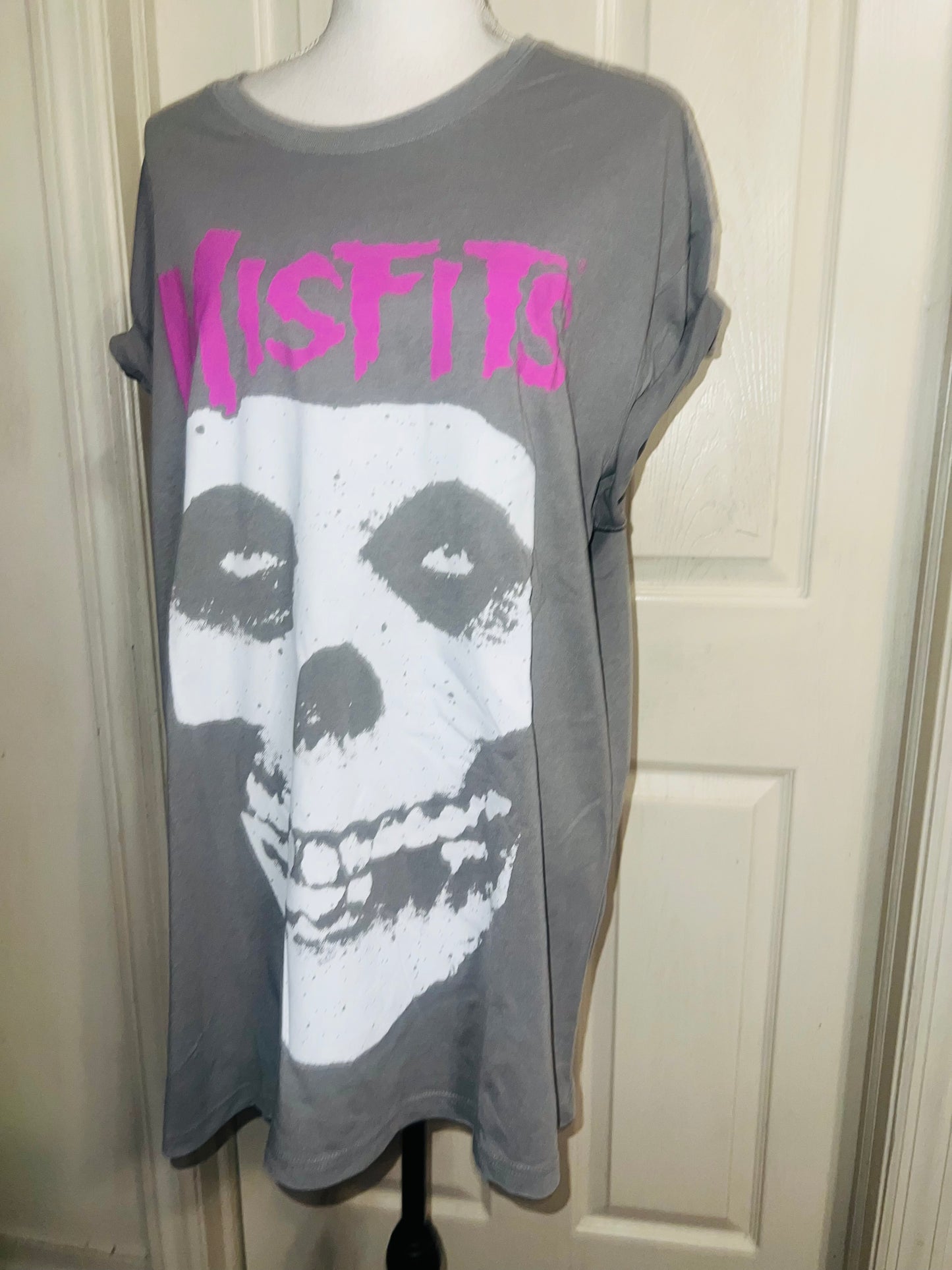 Misfits Double Sided Oversized Distressed Tee