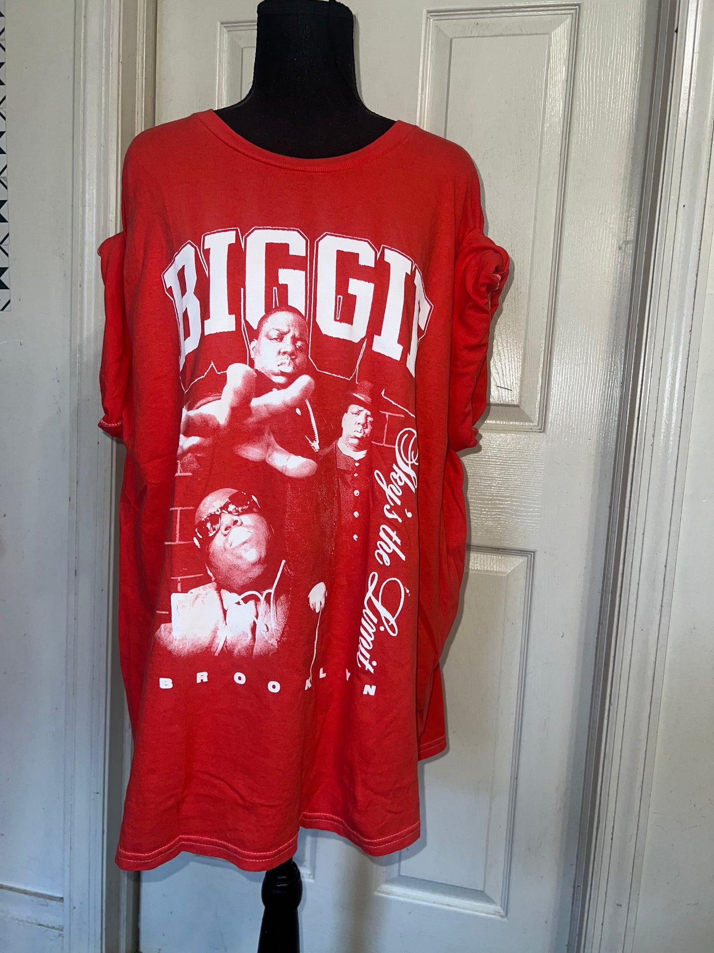Biggie Smalls Oversized Distressed Tee