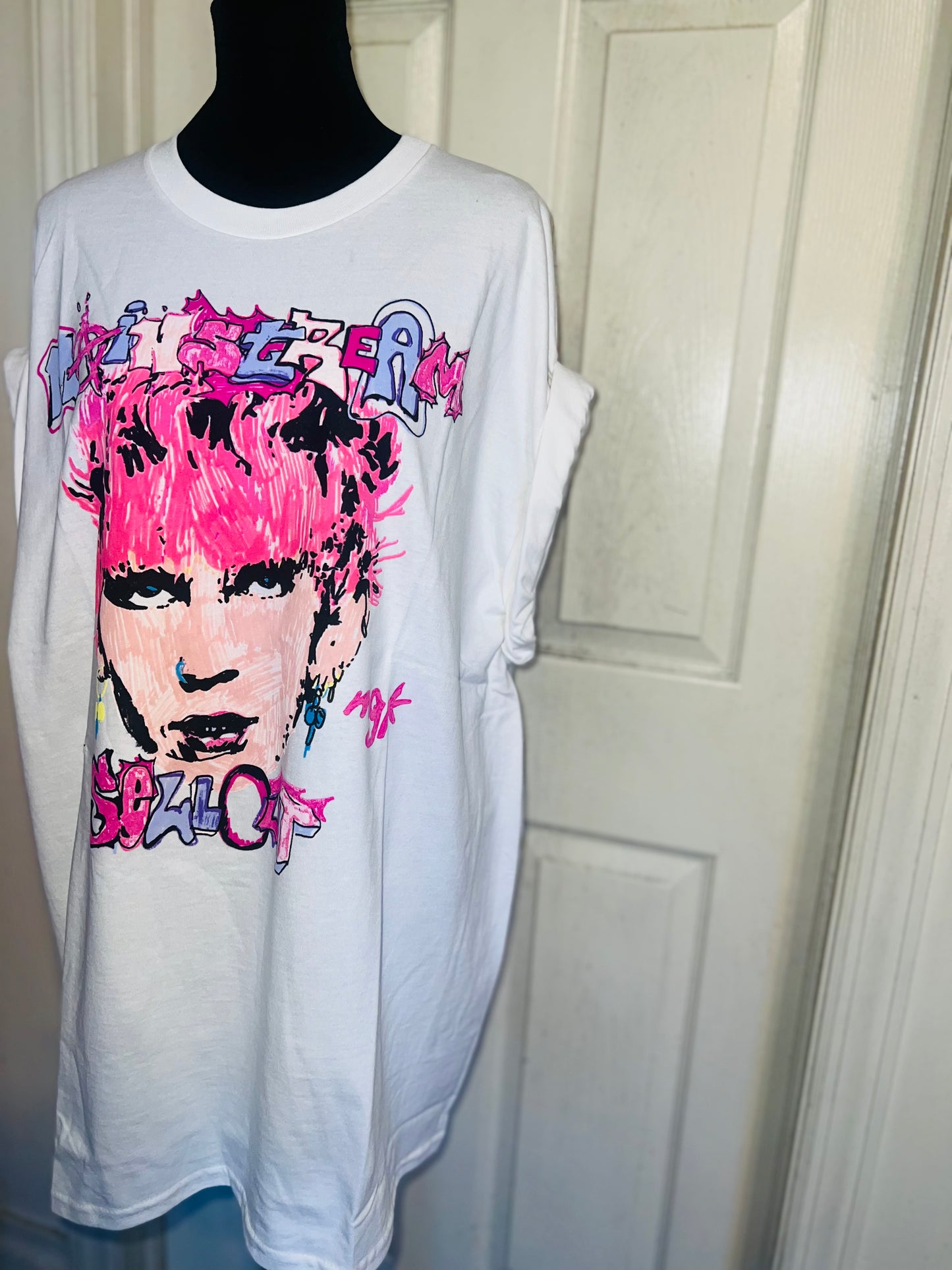 Machine Gun Kelly Oversized Distressed Tee