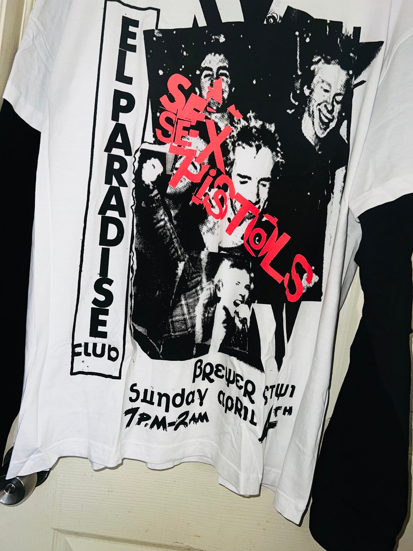Sex Pistols Double Sided Long Sleeve Oversized Shirt