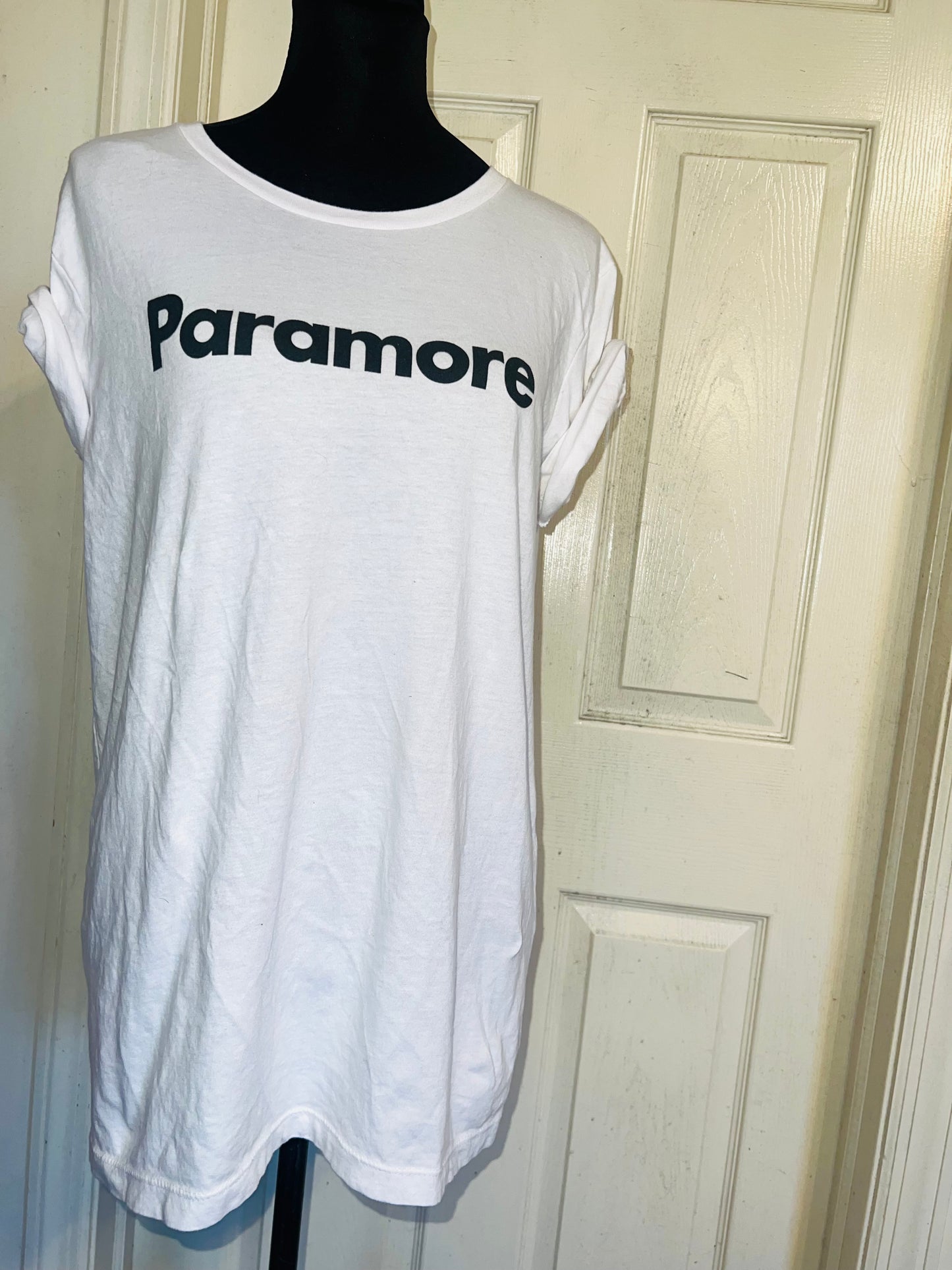 Paramore This is Why Double Sided Oversized Distressed Tee