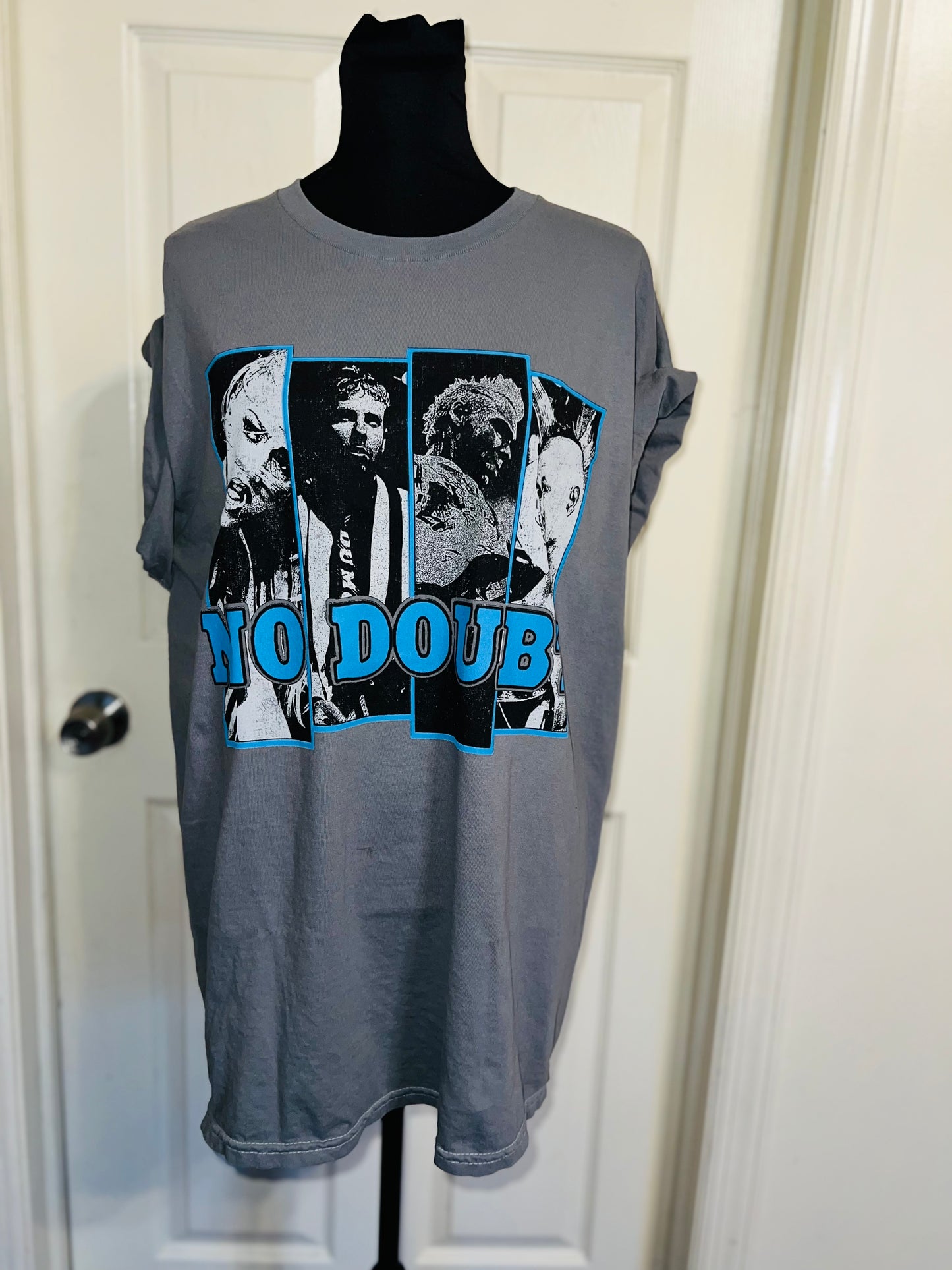 No Doubt Oversized Distressed Tee