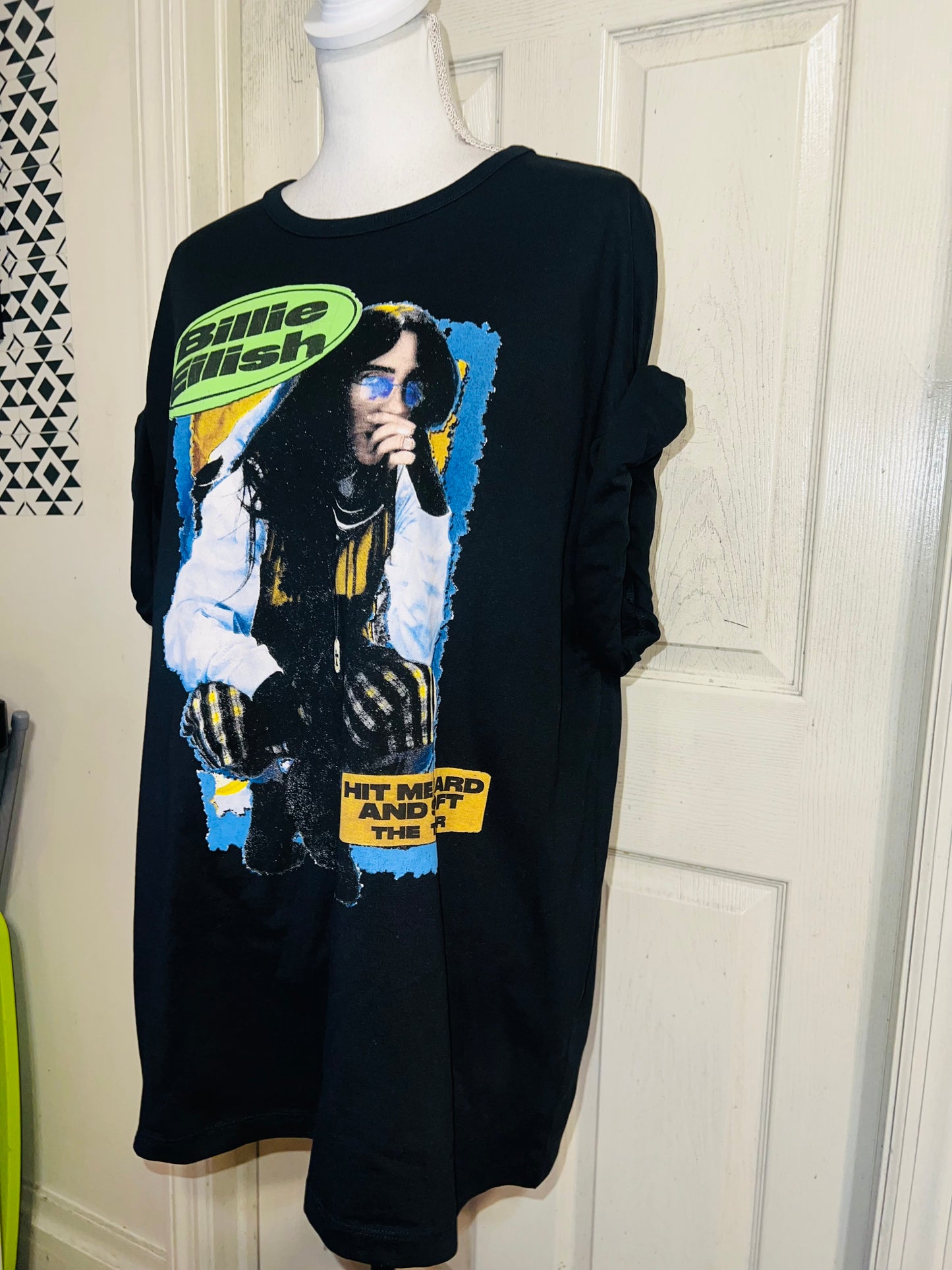 Billie Eilish Double Sided HMHAS Tour Distressed Tee