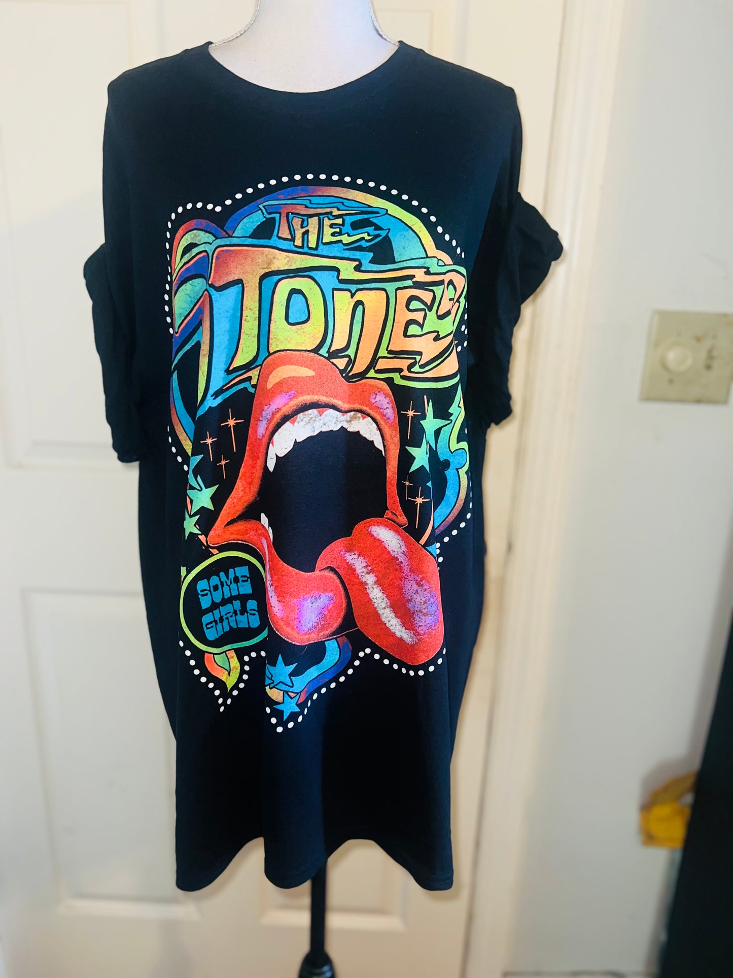 Rolling Stones Oversized Distressed Tee
