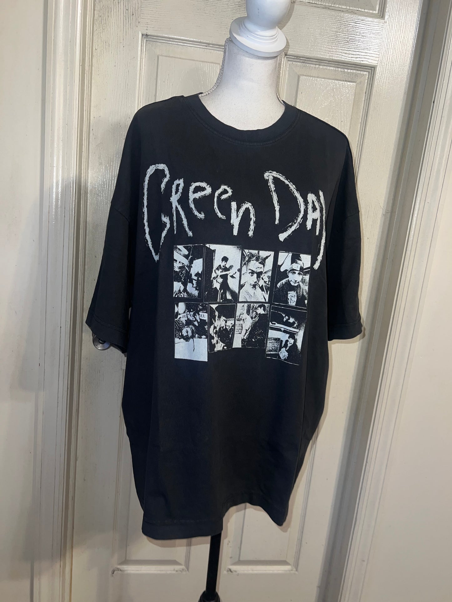 Green Day Oversized Distressed Tee