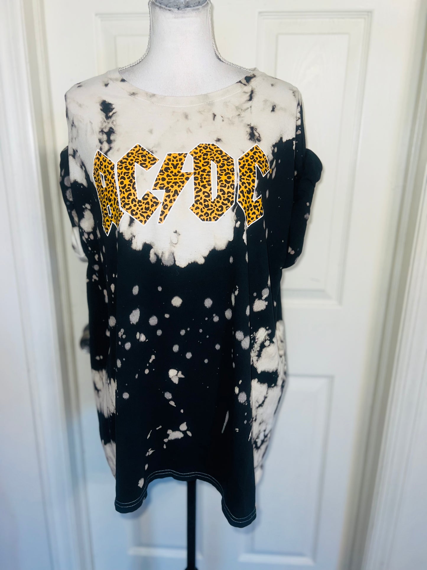 AC/DC Oversized Distressed Tee