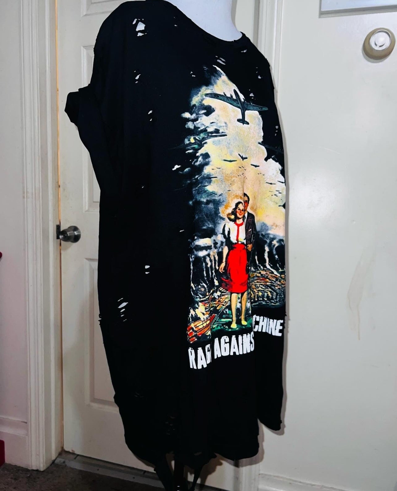 Rage Against the Machine Oversized Distressed Tee