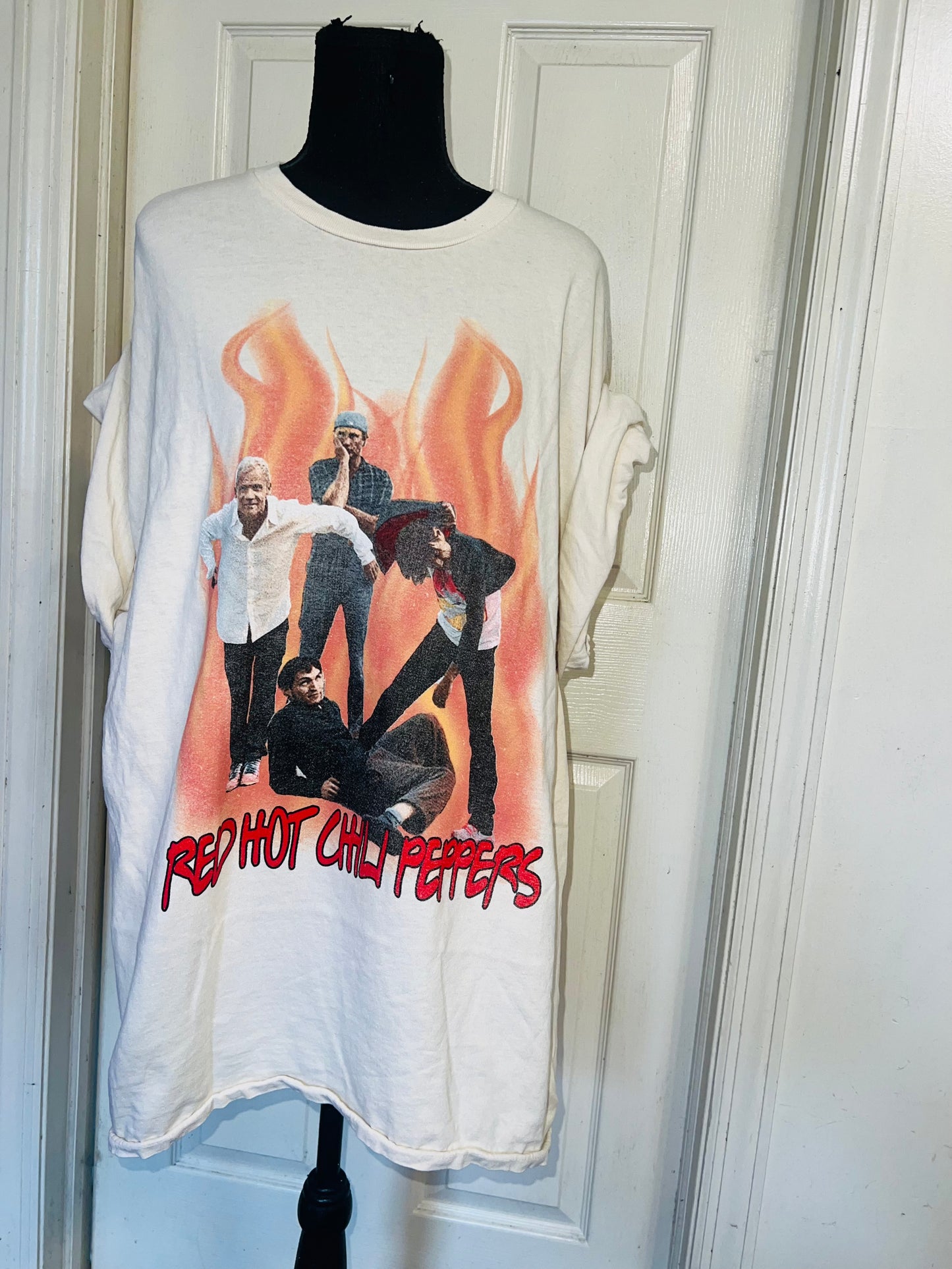 Red Hot Chili Peppers Oversized Distressed Tee