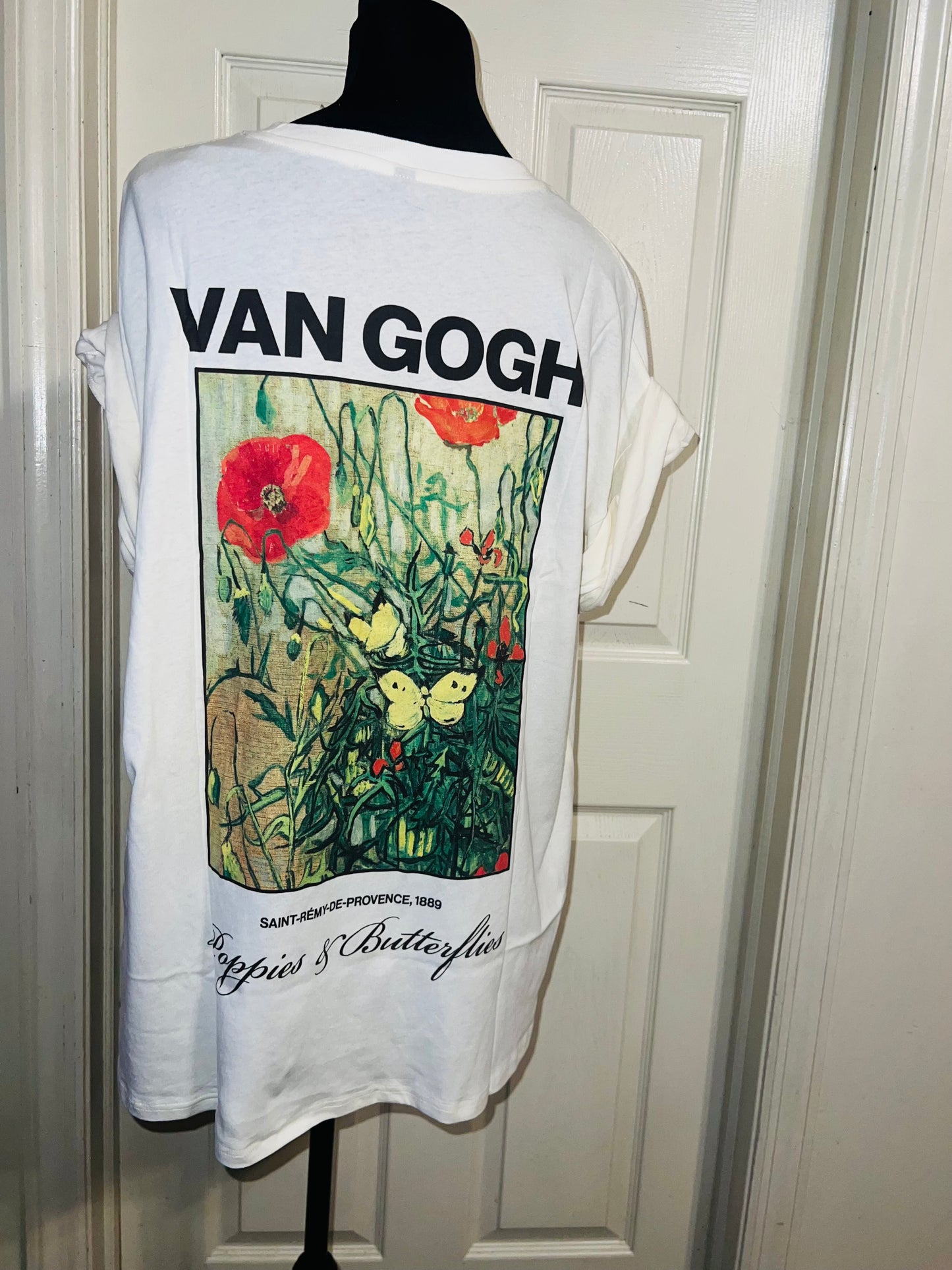 Vincent Van Gogh Double Sided Oversized Distressed Tee