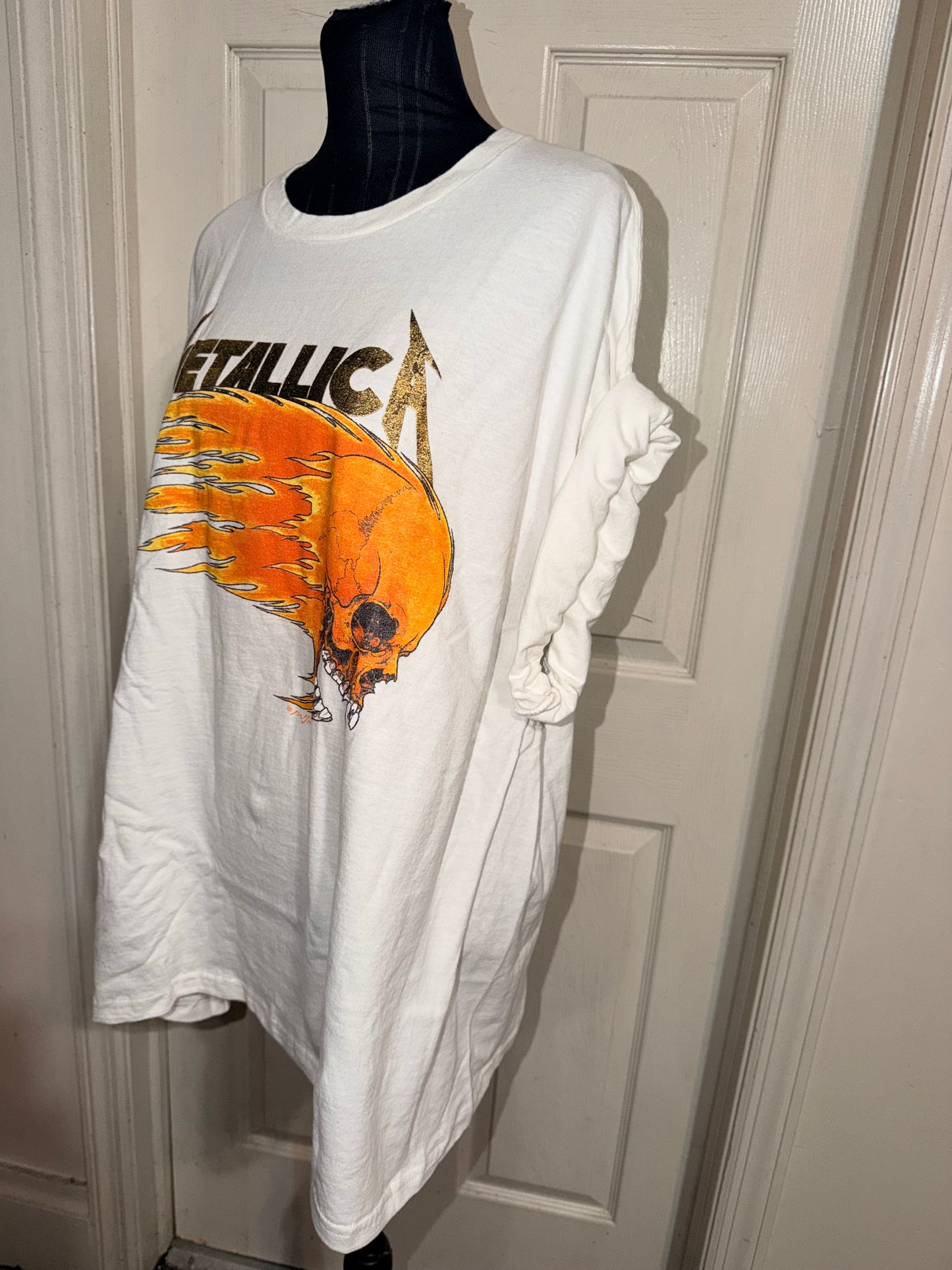 Metallica Double Sided Oversized Distressed Tee