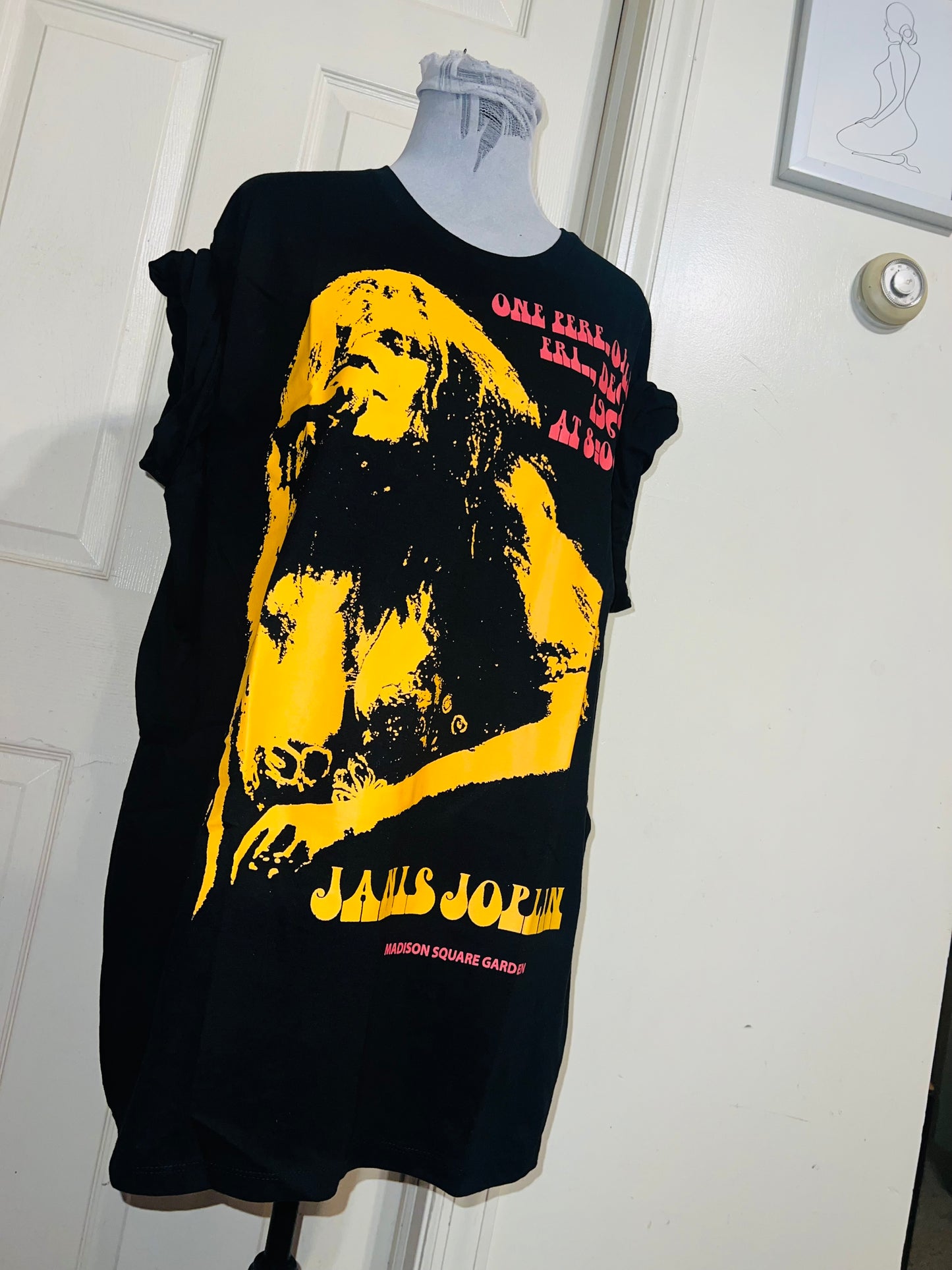 Janis Joplin Oversized Distressed Tee
