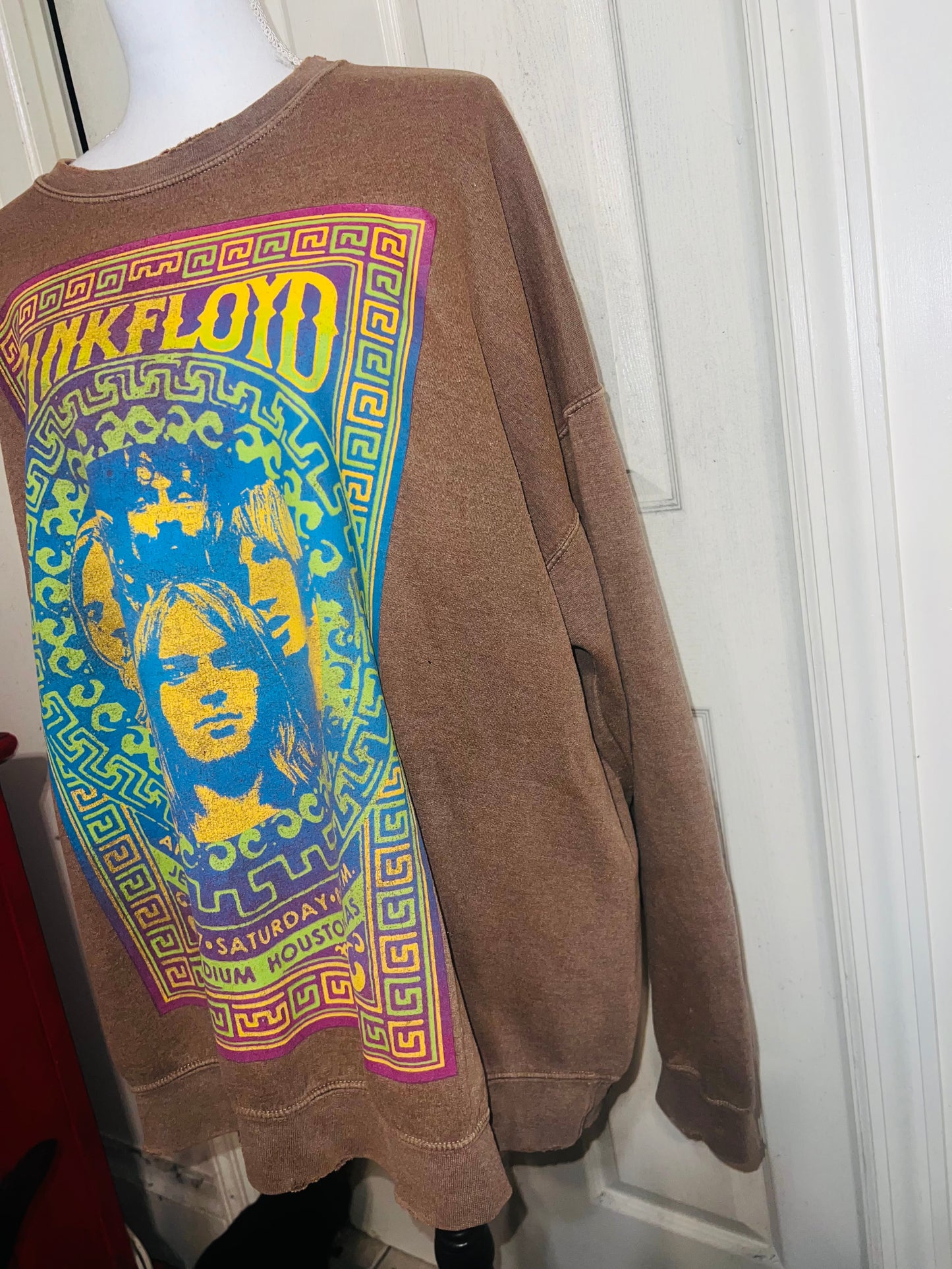 Pink Floyd Oversized Distressed Sweatshirt