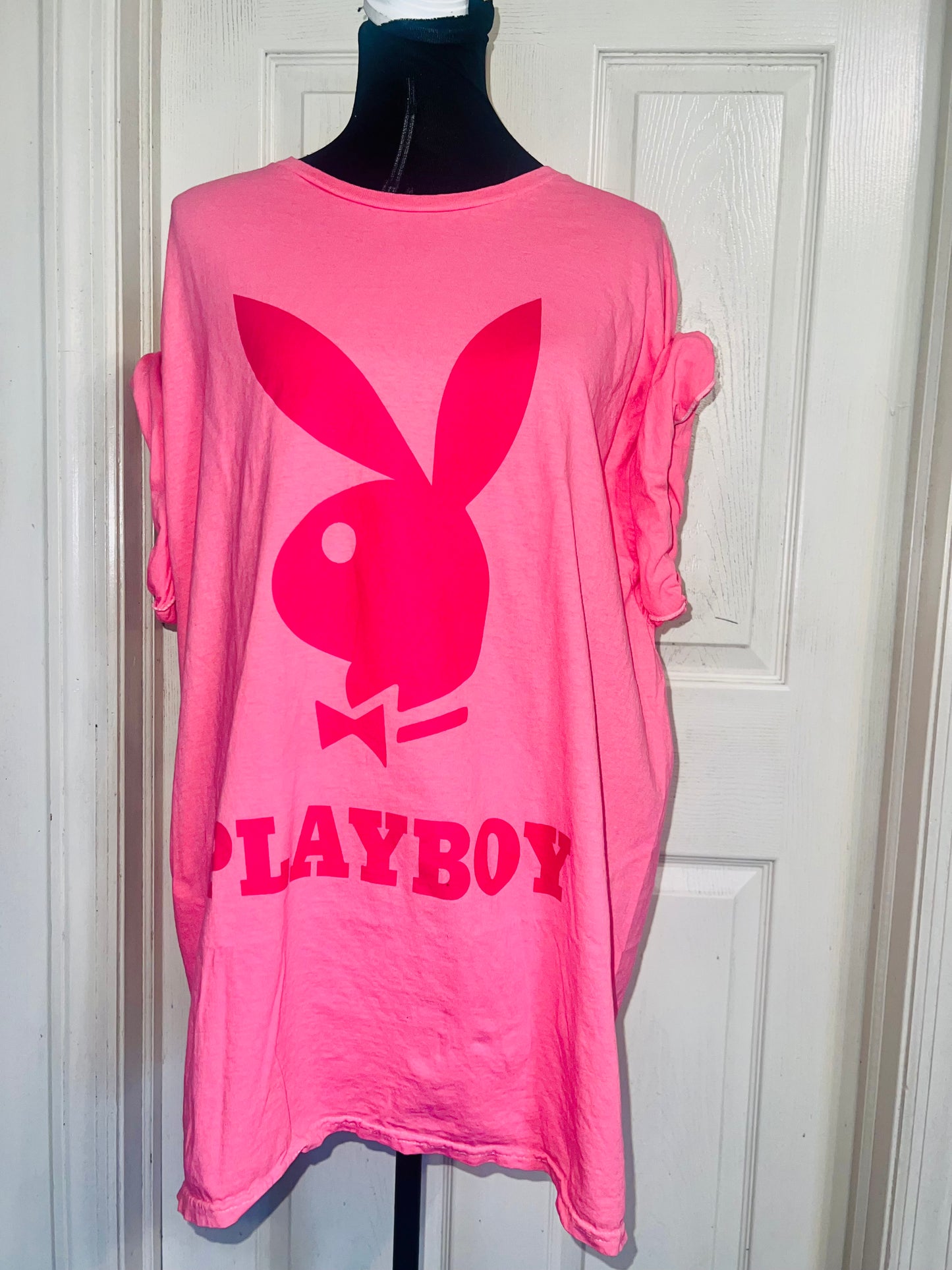 Playboy Oversized Distressed Tee