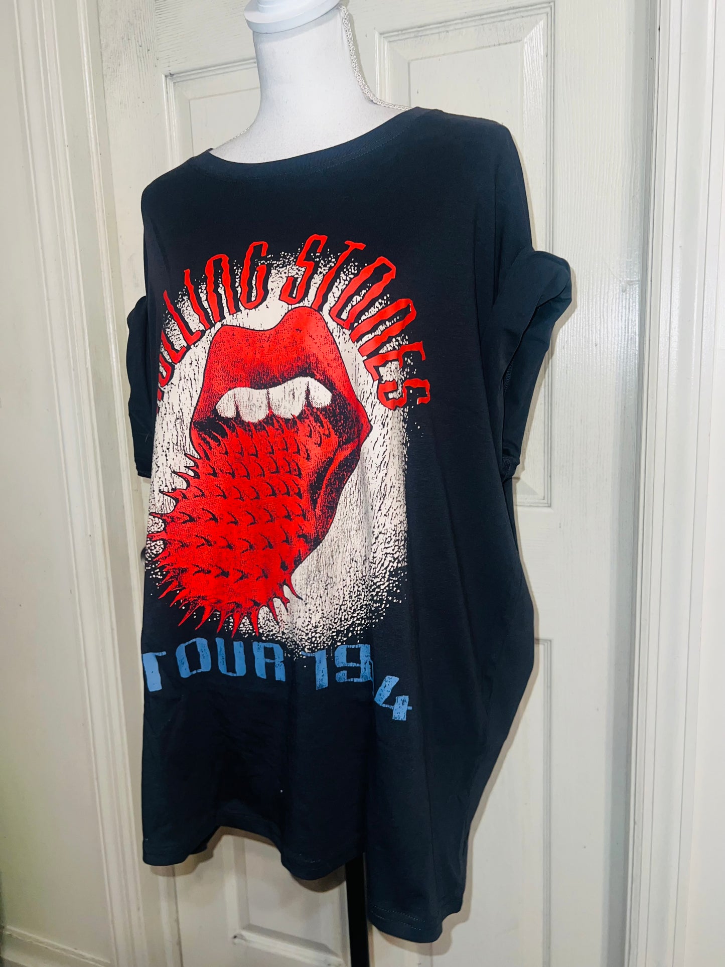 Rolling Stones Oversized Distressed Tee