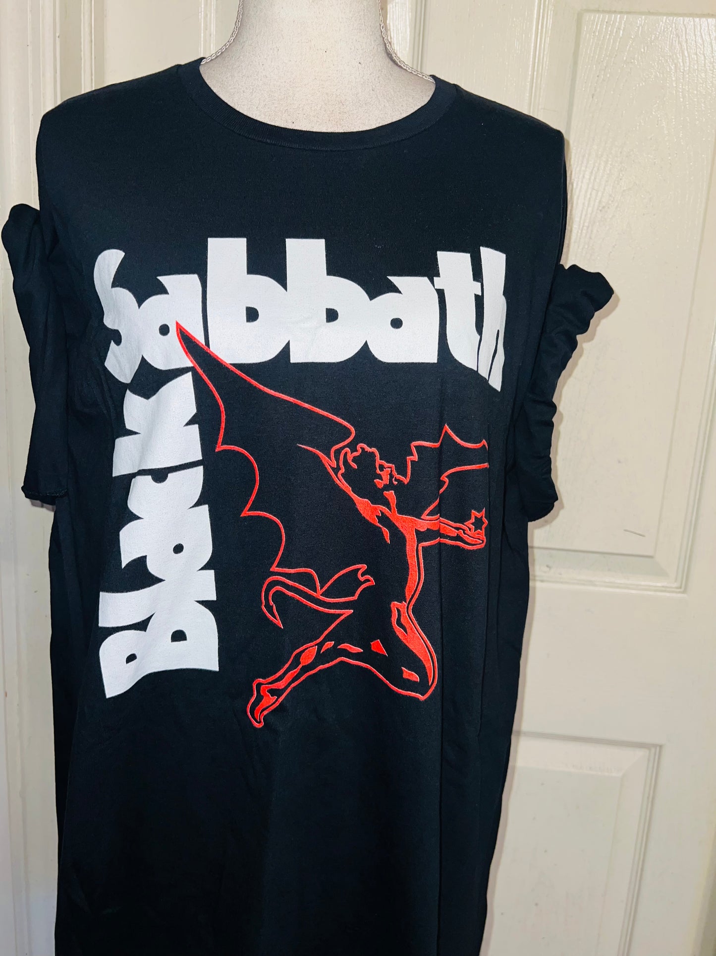 Black Sabbath Oversized Distressed Tee