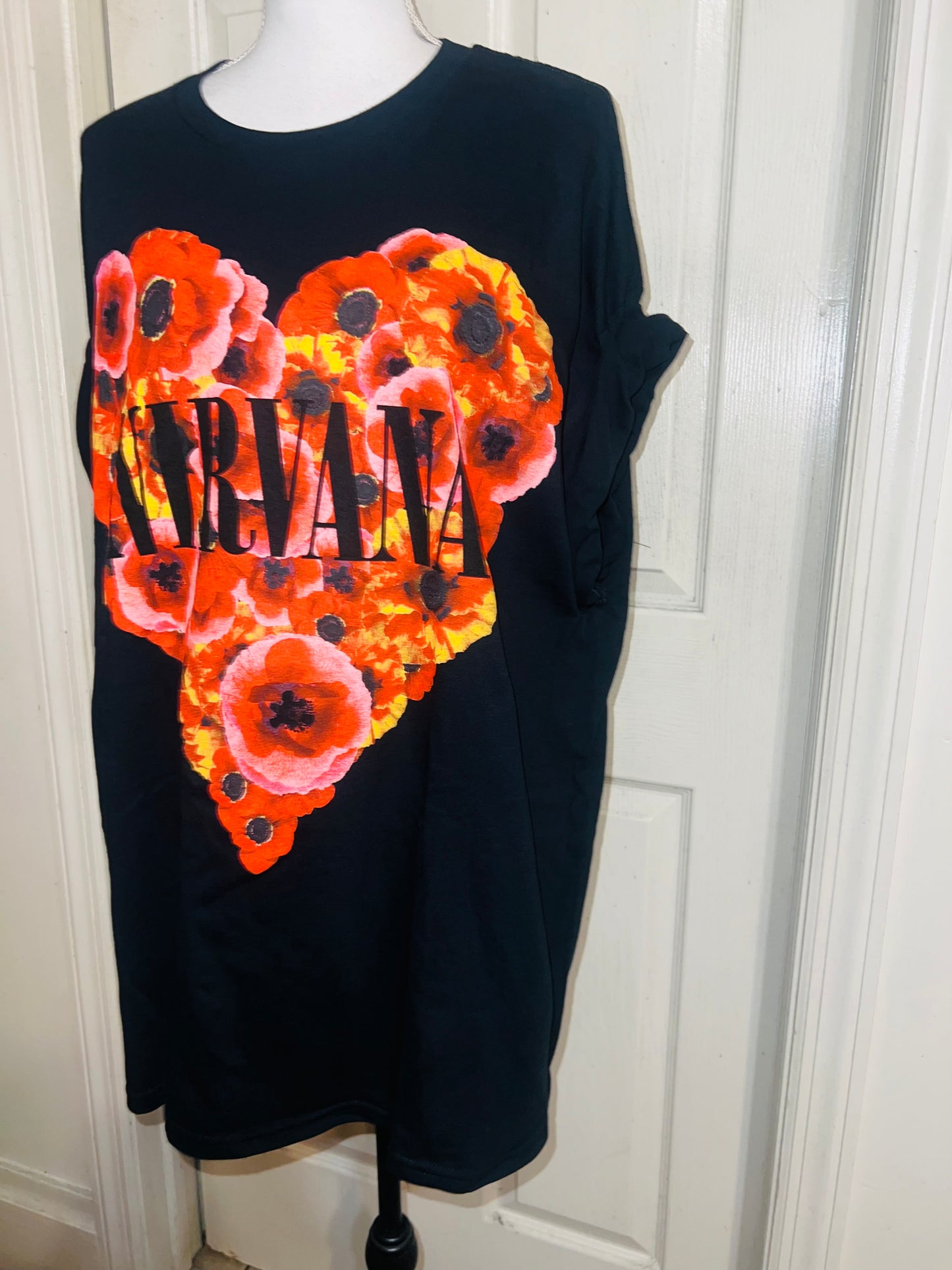Nirvana Oversized Distressed Tee