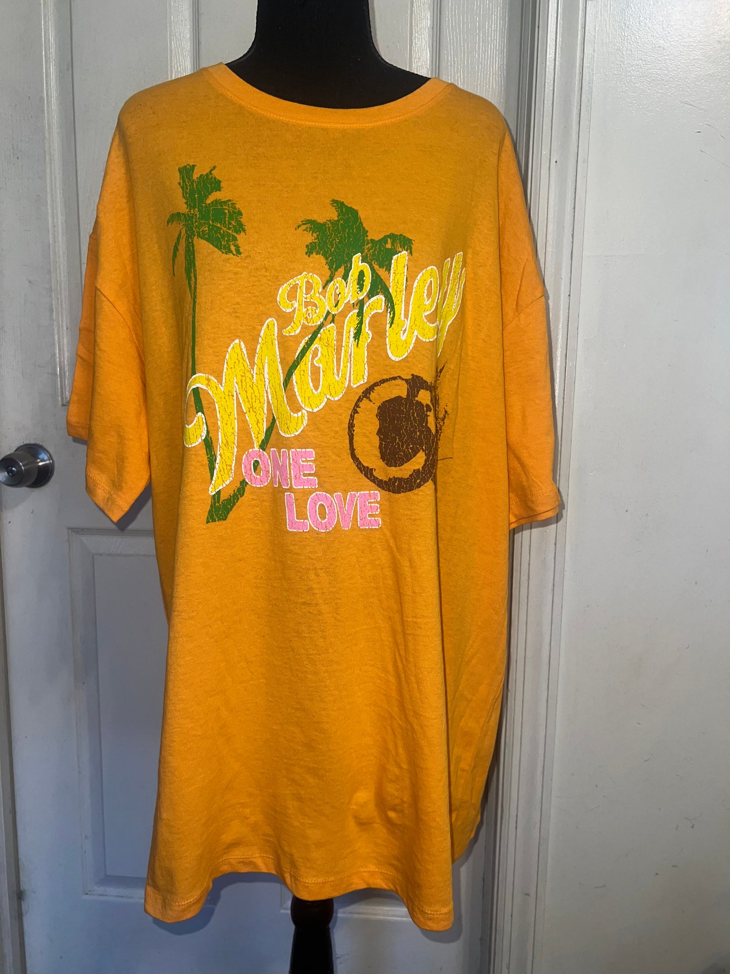 Bob Marley Oversized Distressed Tee