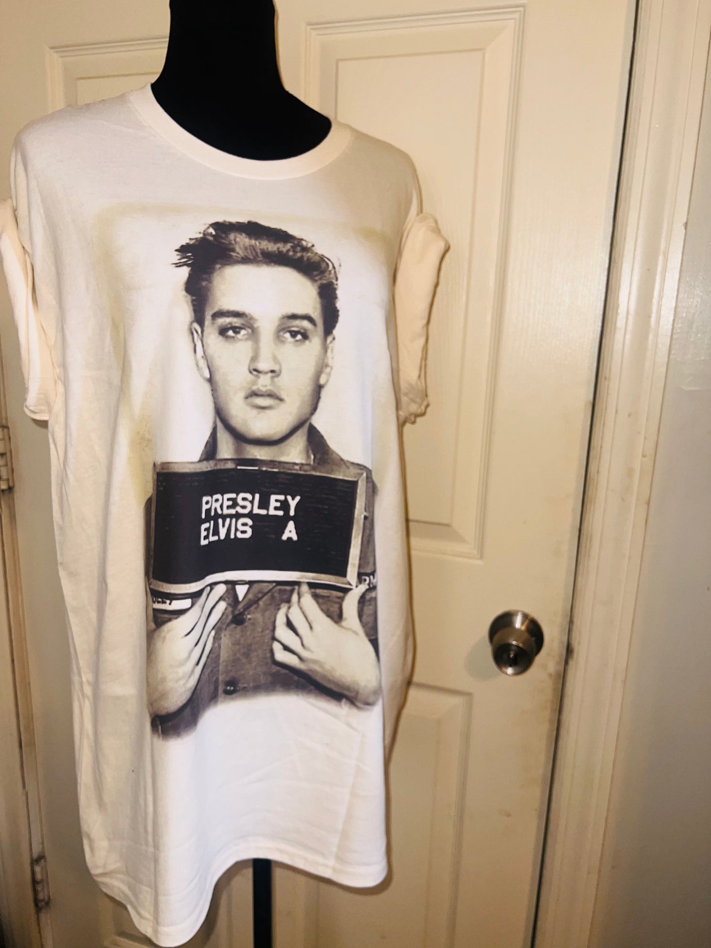 Elvis Oversized Distressed Tee
