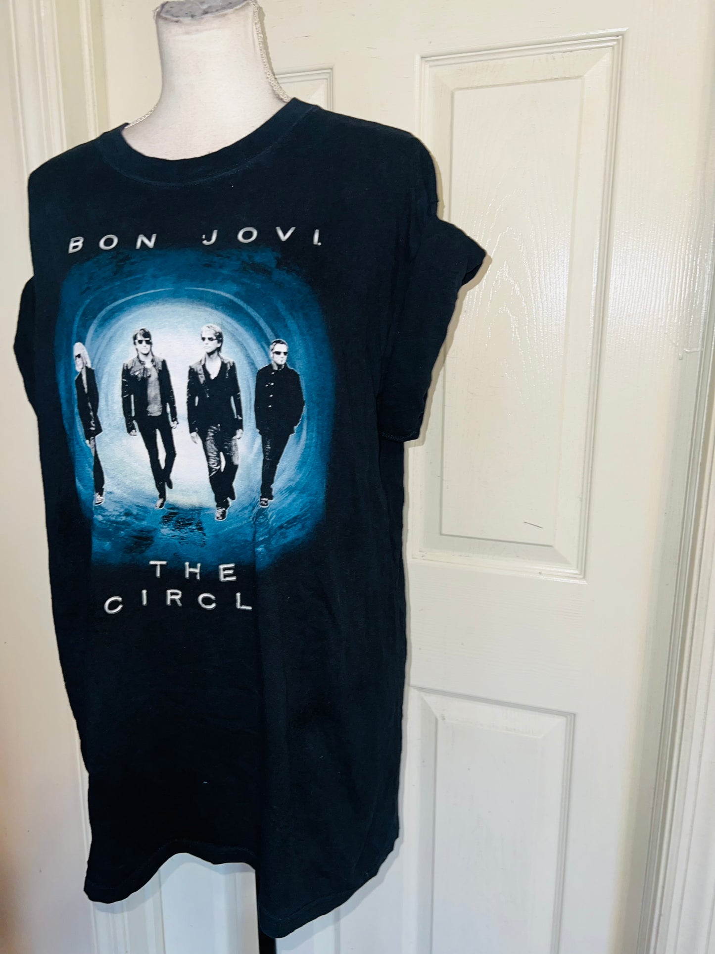 Bon Jovi Double Sided Oversized Distressed Tee