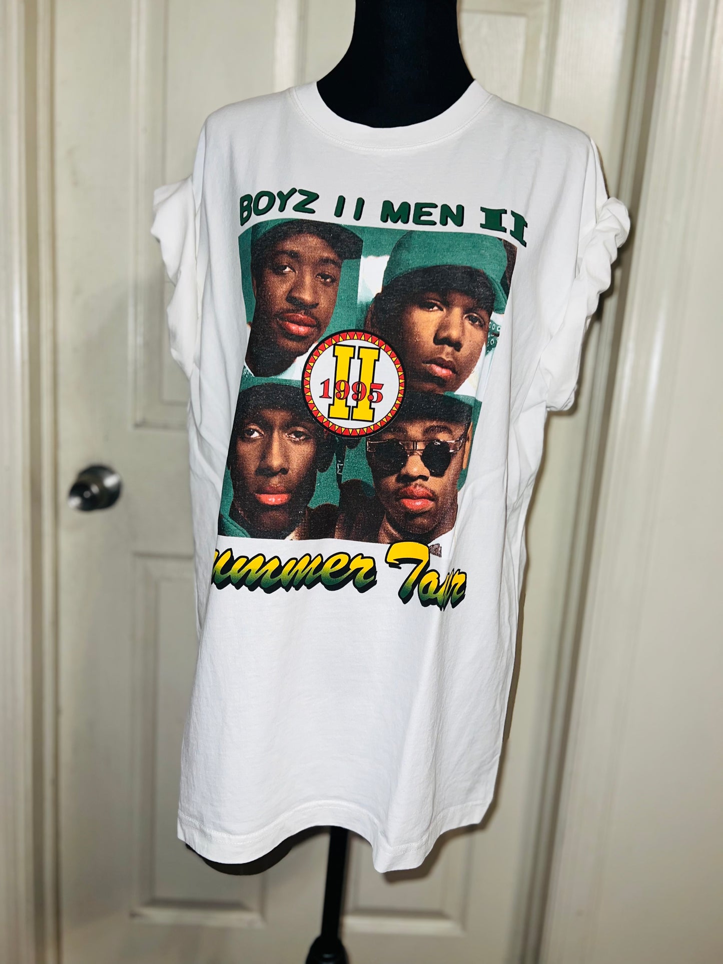 Boyz II Men Double Sided Oversized Distressed Tee