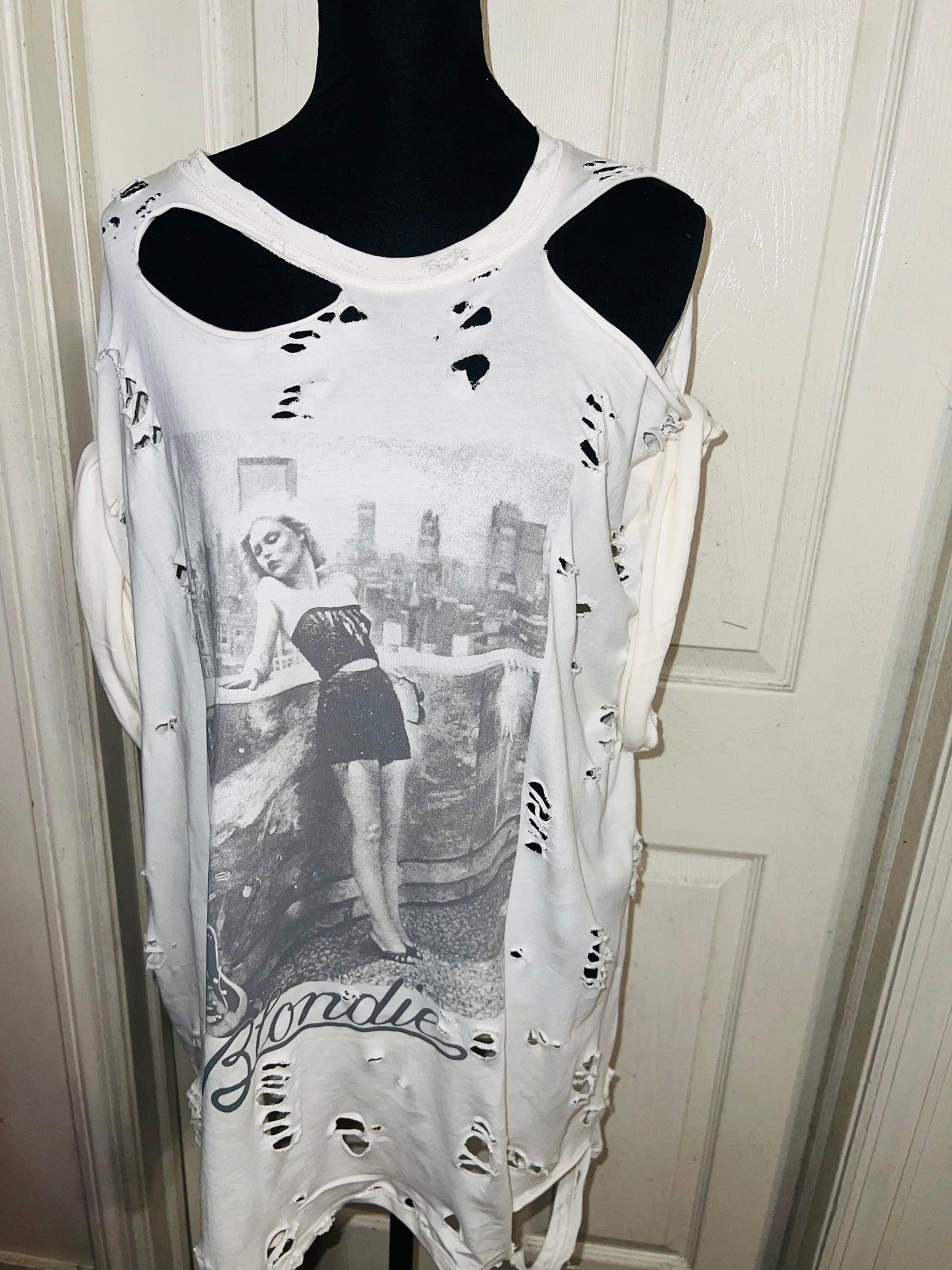 Blondie Oversized Distressed Tee (AS IS)