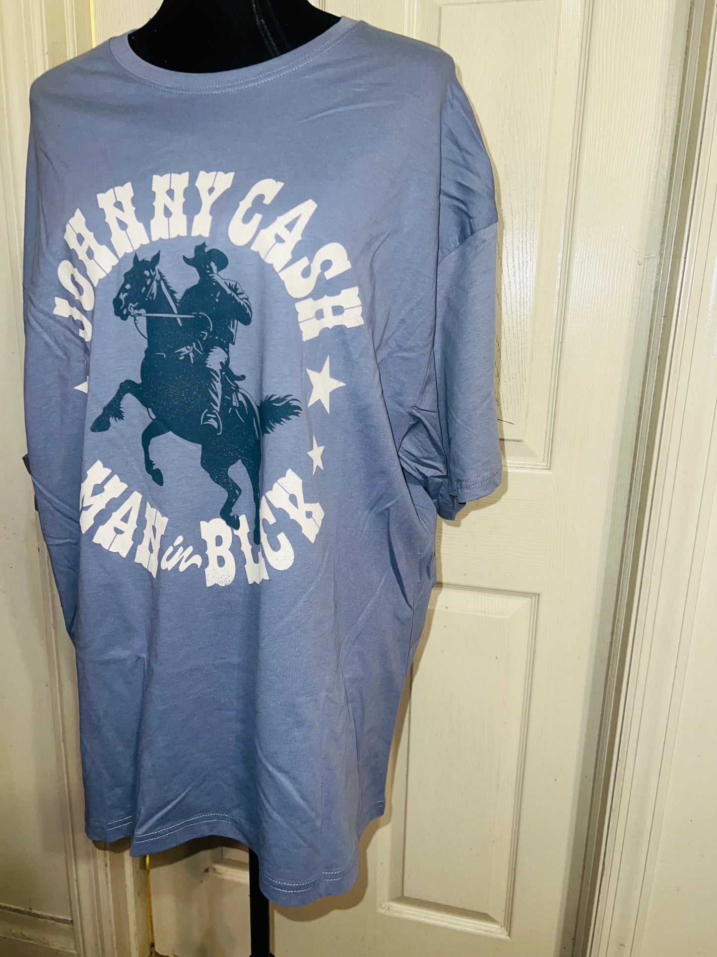 Johnny Cash Oversized Distressed Tee