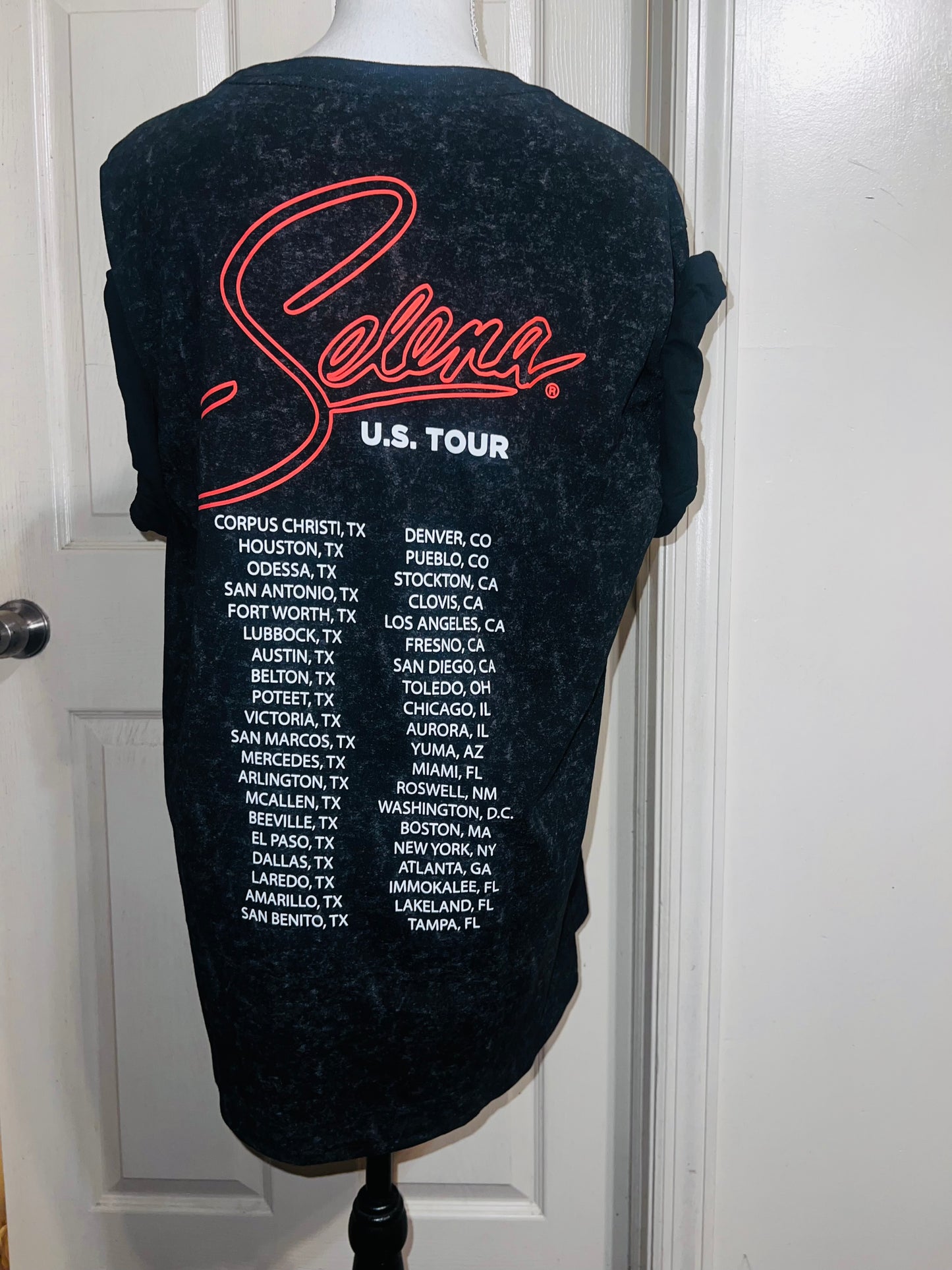Selena Double Sided Oversized Distressed Tee