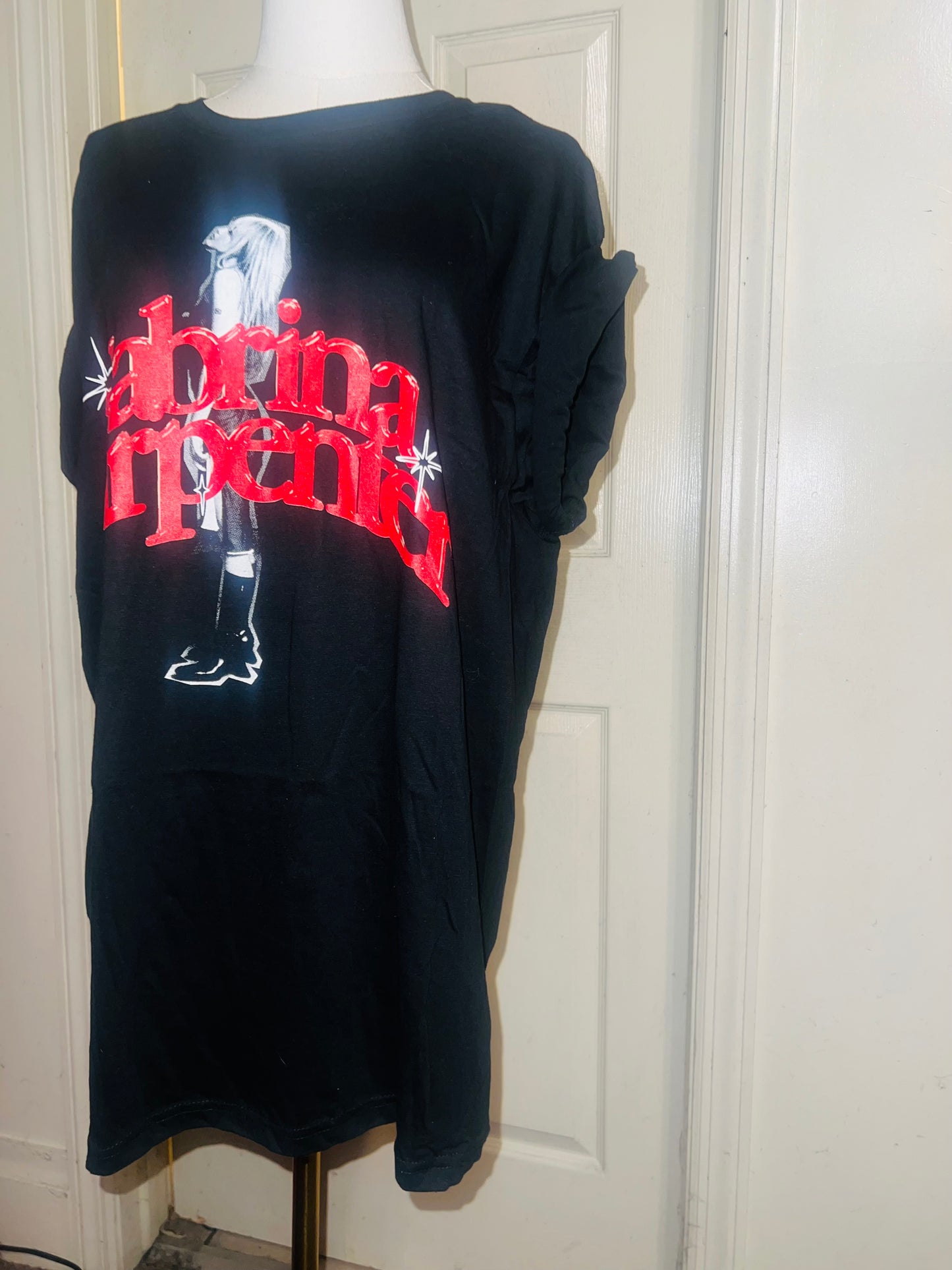Sabrina Carpenter Oversized Distressed Tee