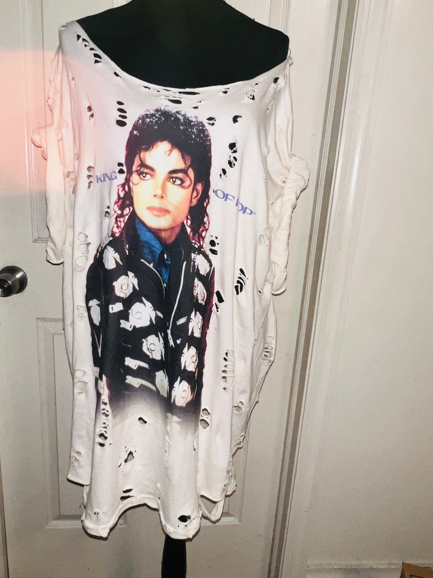 Michael Jackson Oversized Distressed Tee