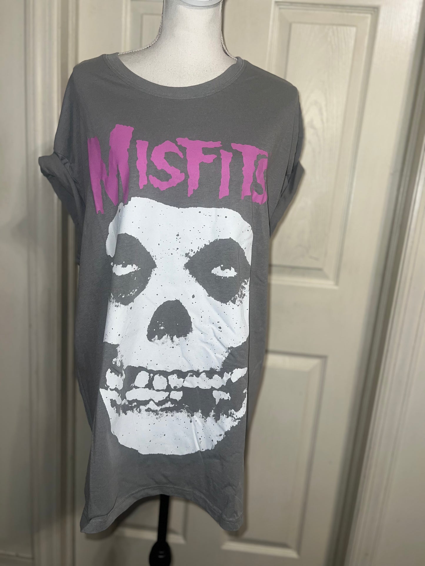 Misfits Double Sided Oversized Distressed Tee